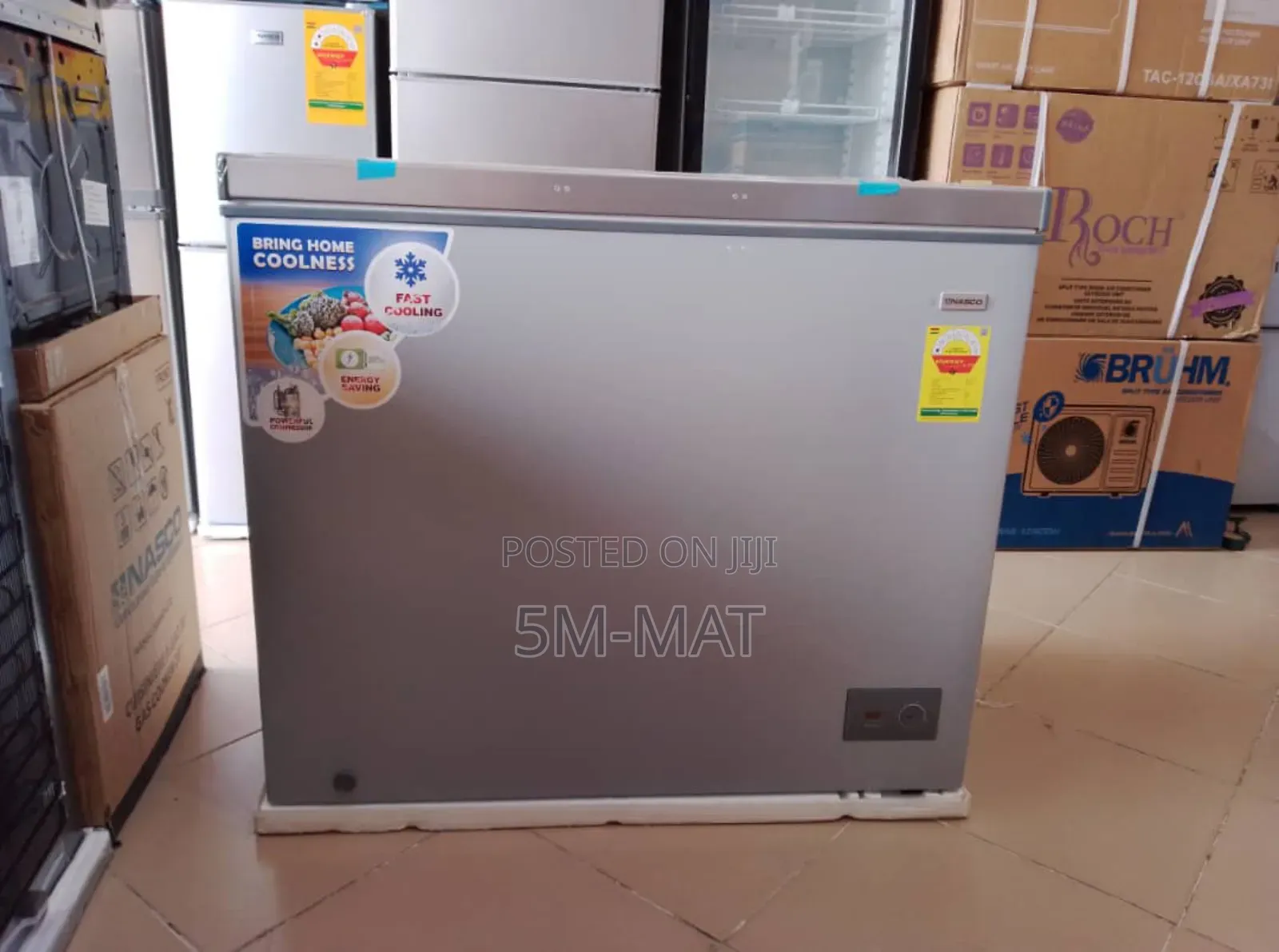 251ltr Chest Freezer Silver Nasco Nas-300s