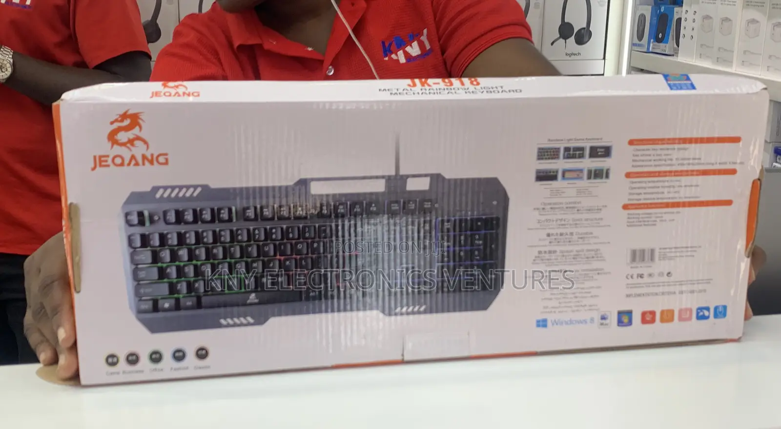Jk-918 Metal Rainbow Mechanical Keyboard