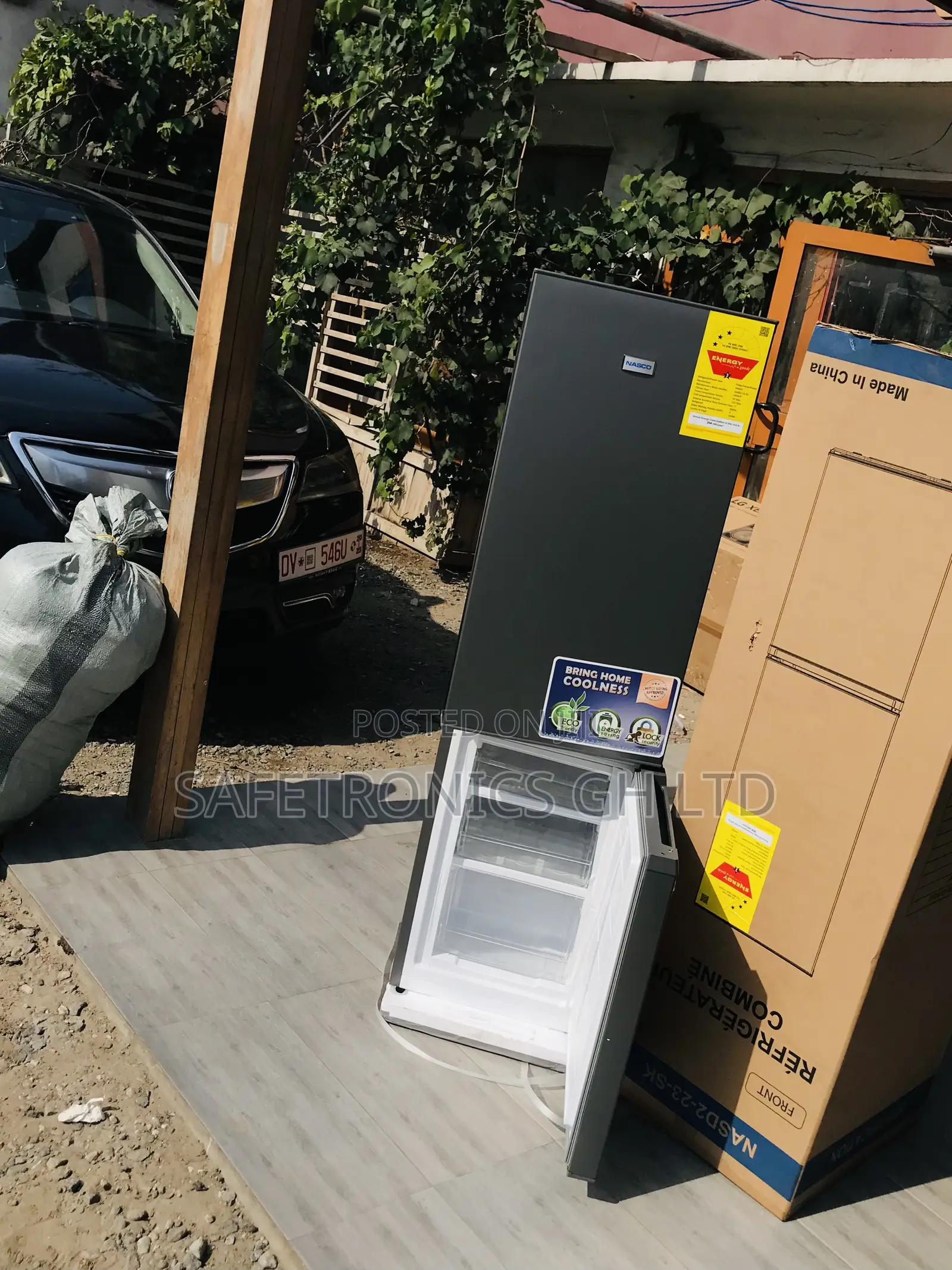 Essential Nasd2-23-Sk Doubledoor Bottom Freezer Grey Fridge