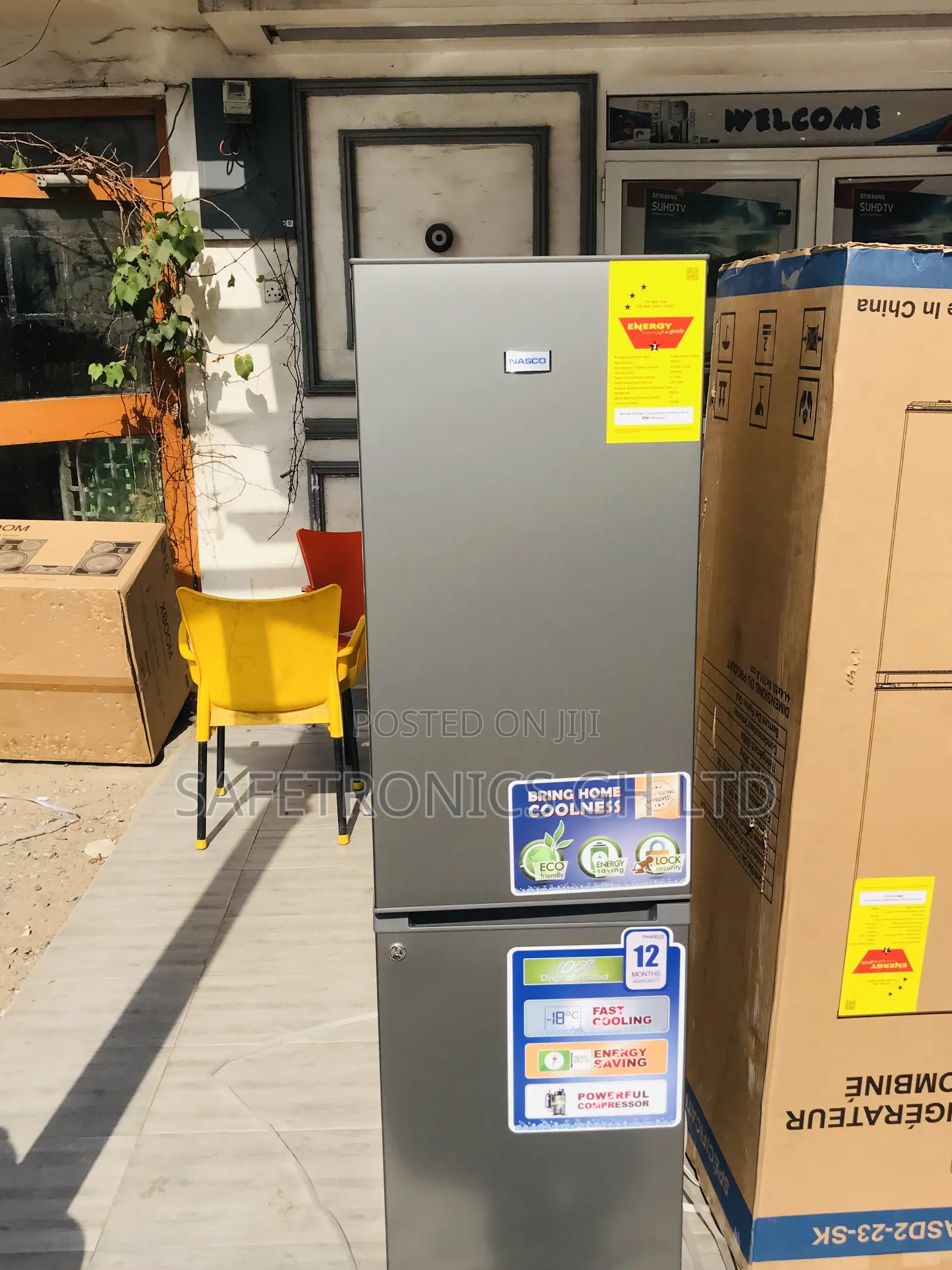 Nasco Chillout Nasd2-23-Sk Bottom Freezer Grey Doubledoor