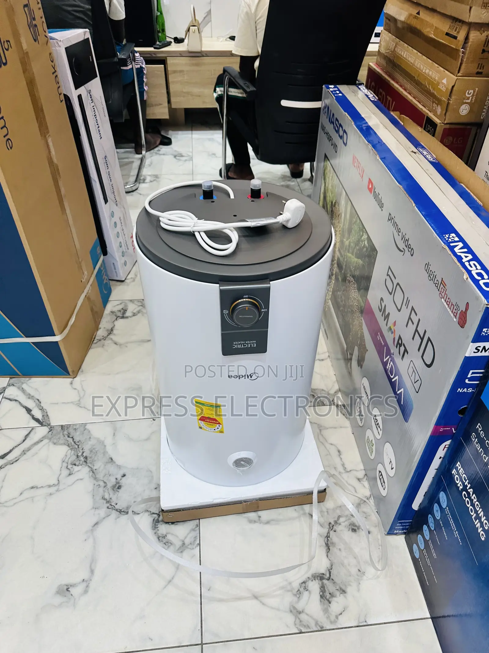 Very Nice Looking Water Electric Heater Midea White 50l
