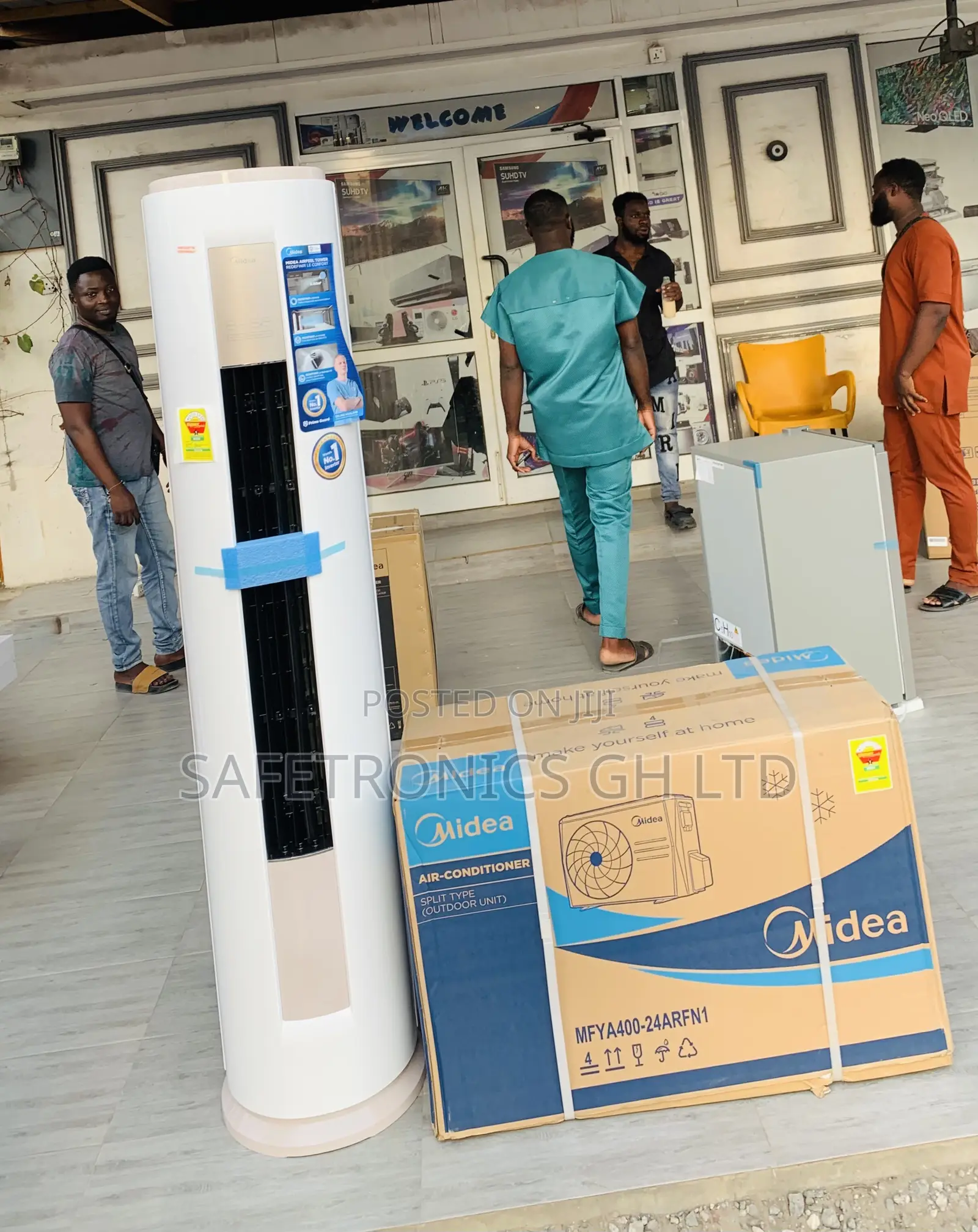 Super Powerful Floor Standing R410a Midea White