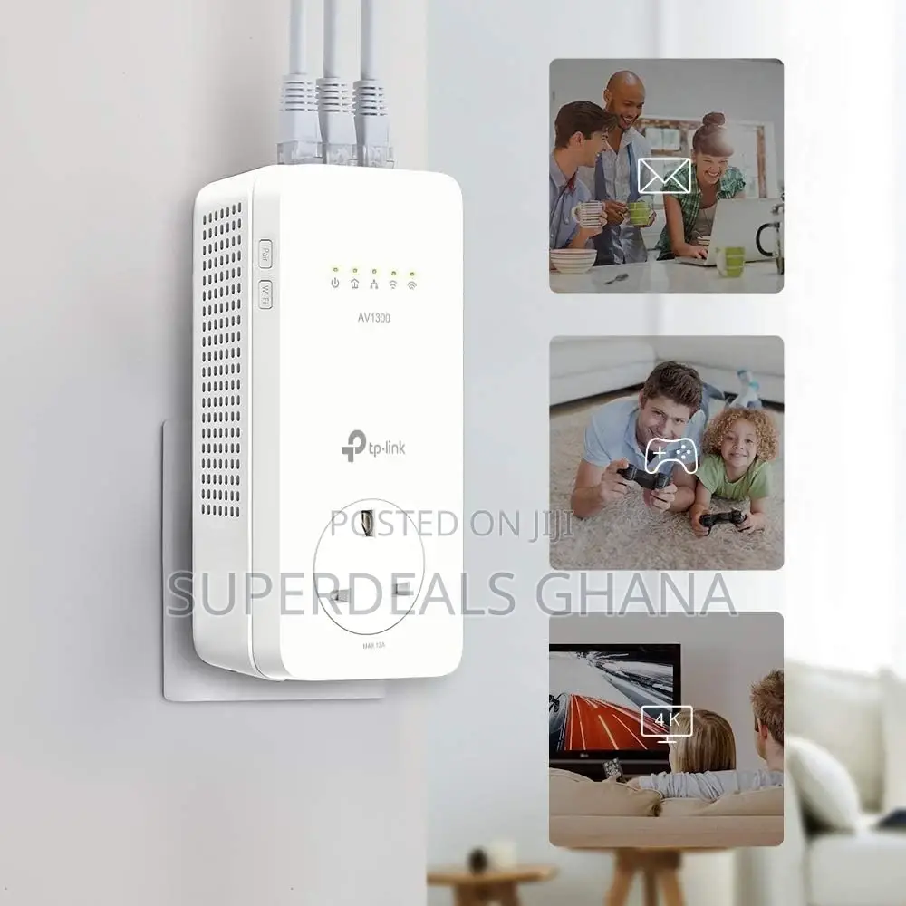 Tp-link Av1300 Gigabit Passthrough Powerline