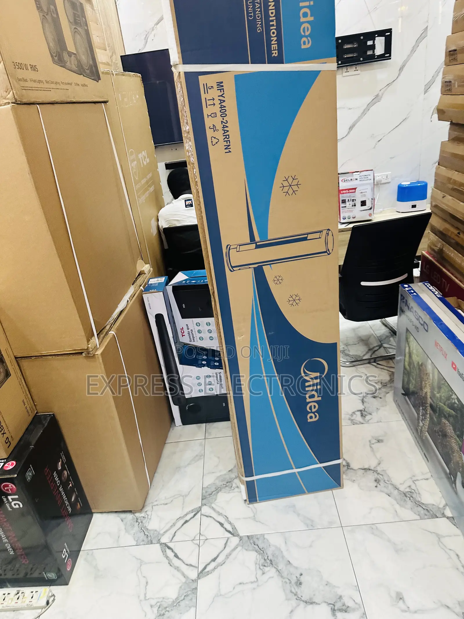 Low Noise Airflow System Split Floor Rounded Ac Midea 2.5hp