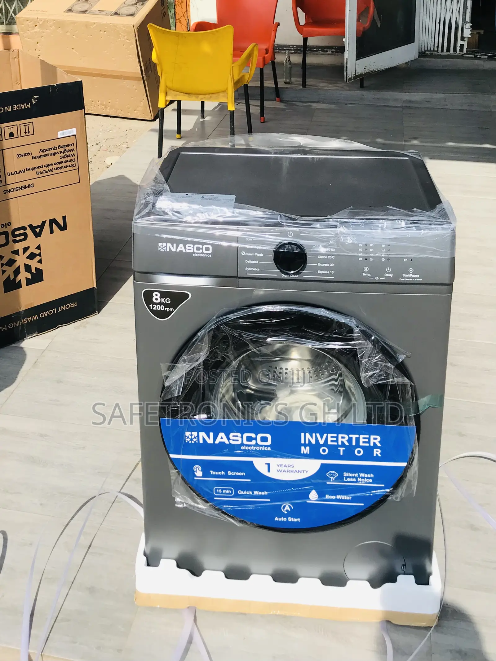 Just Order Fullauto 8kg Front Load Inverter Smart Nasco