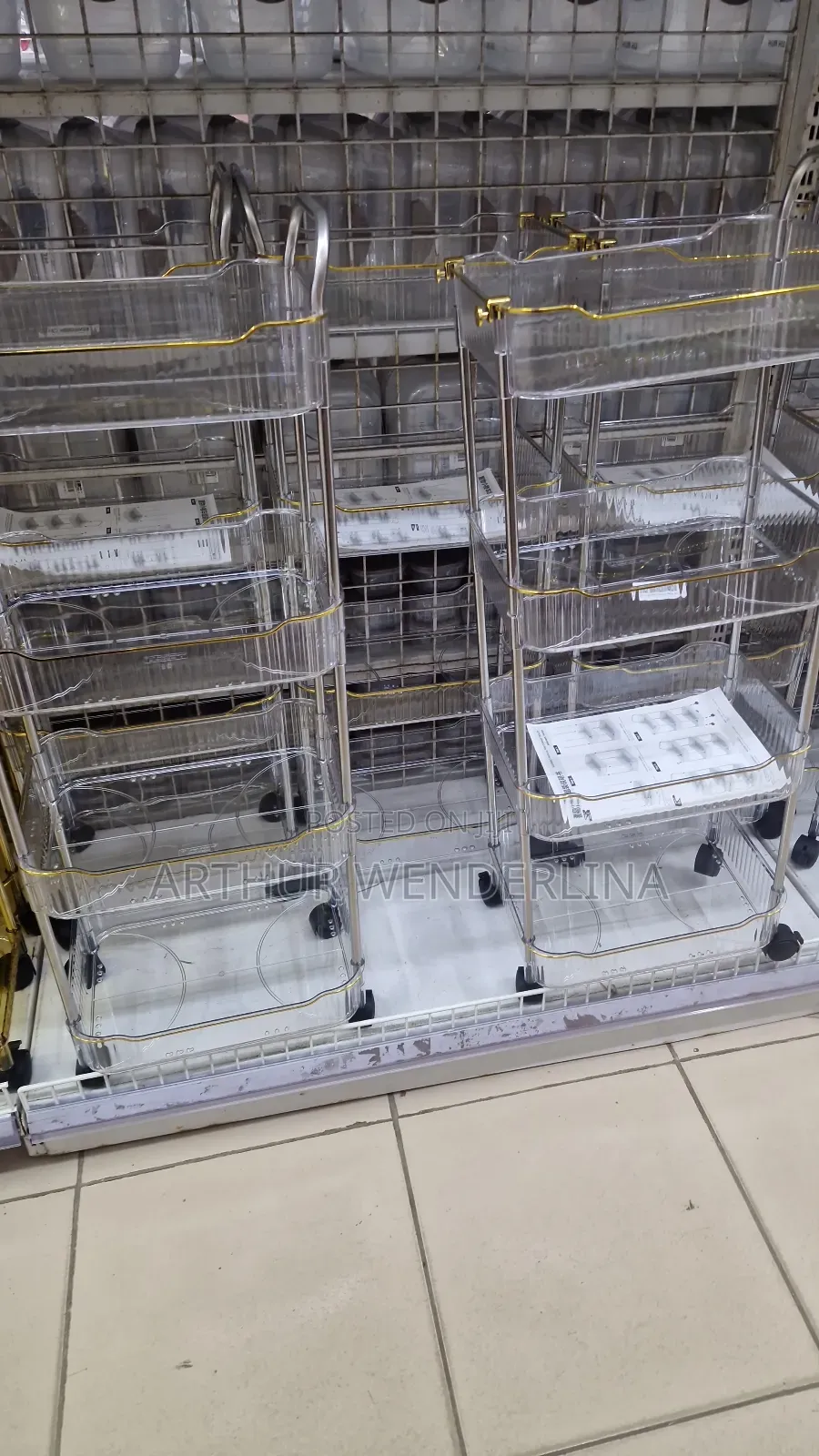Plastic Storage Rack 4 Spaces or Column
