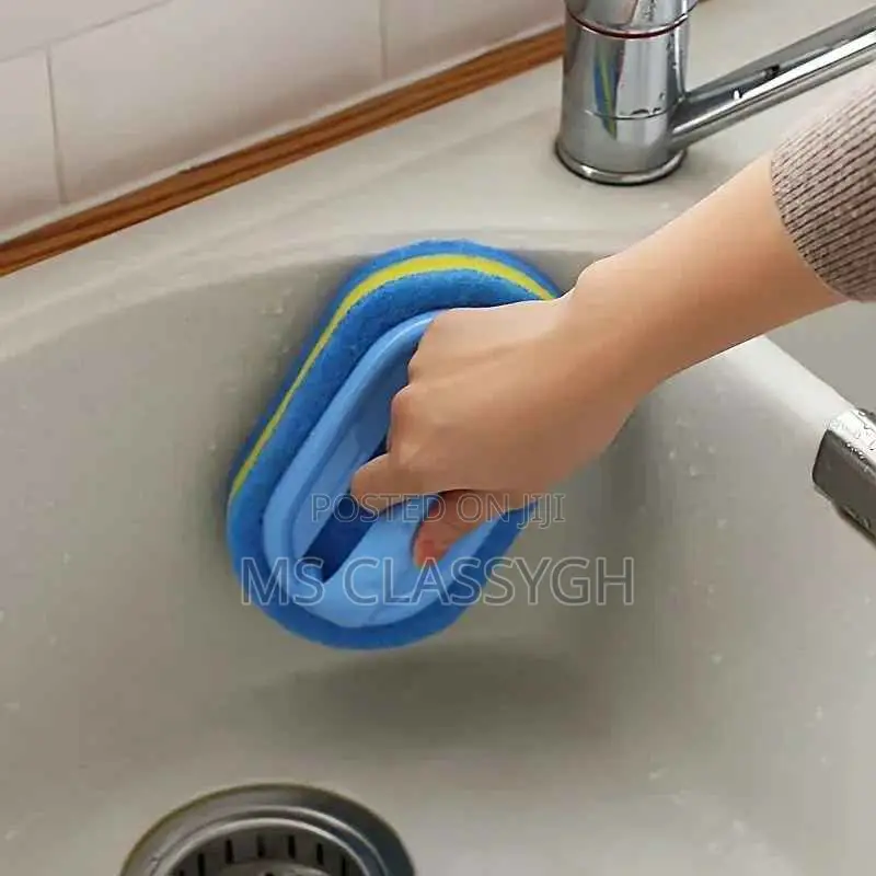 Sponge Ceramic Brush Kitchen Bathroom Toilet Cleaning Sponge