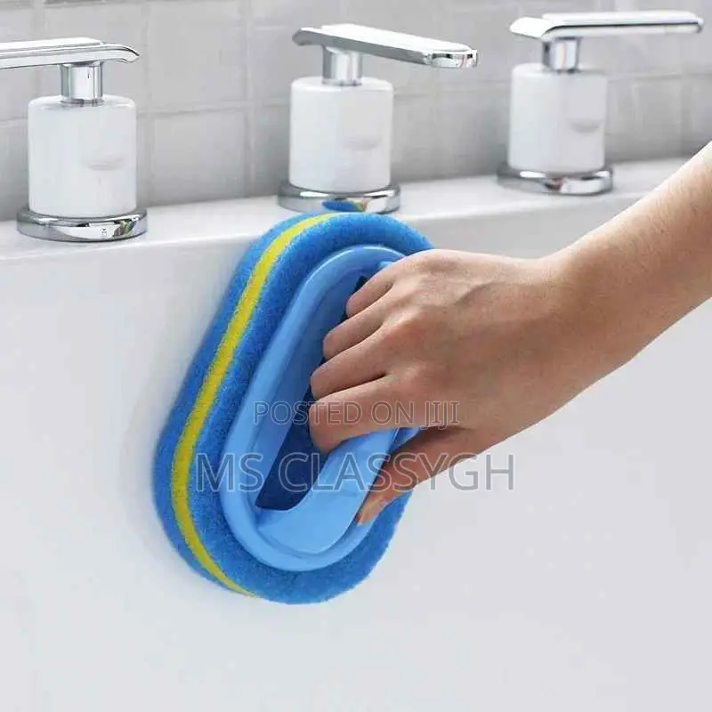 Sponge Ceramic Brush Kitchen Bathroom Toilet Cleaning Sponge