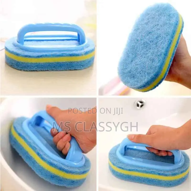 Sponge Ceramic Brush Kitchen Bathroom Toilet Cleaning Sponge