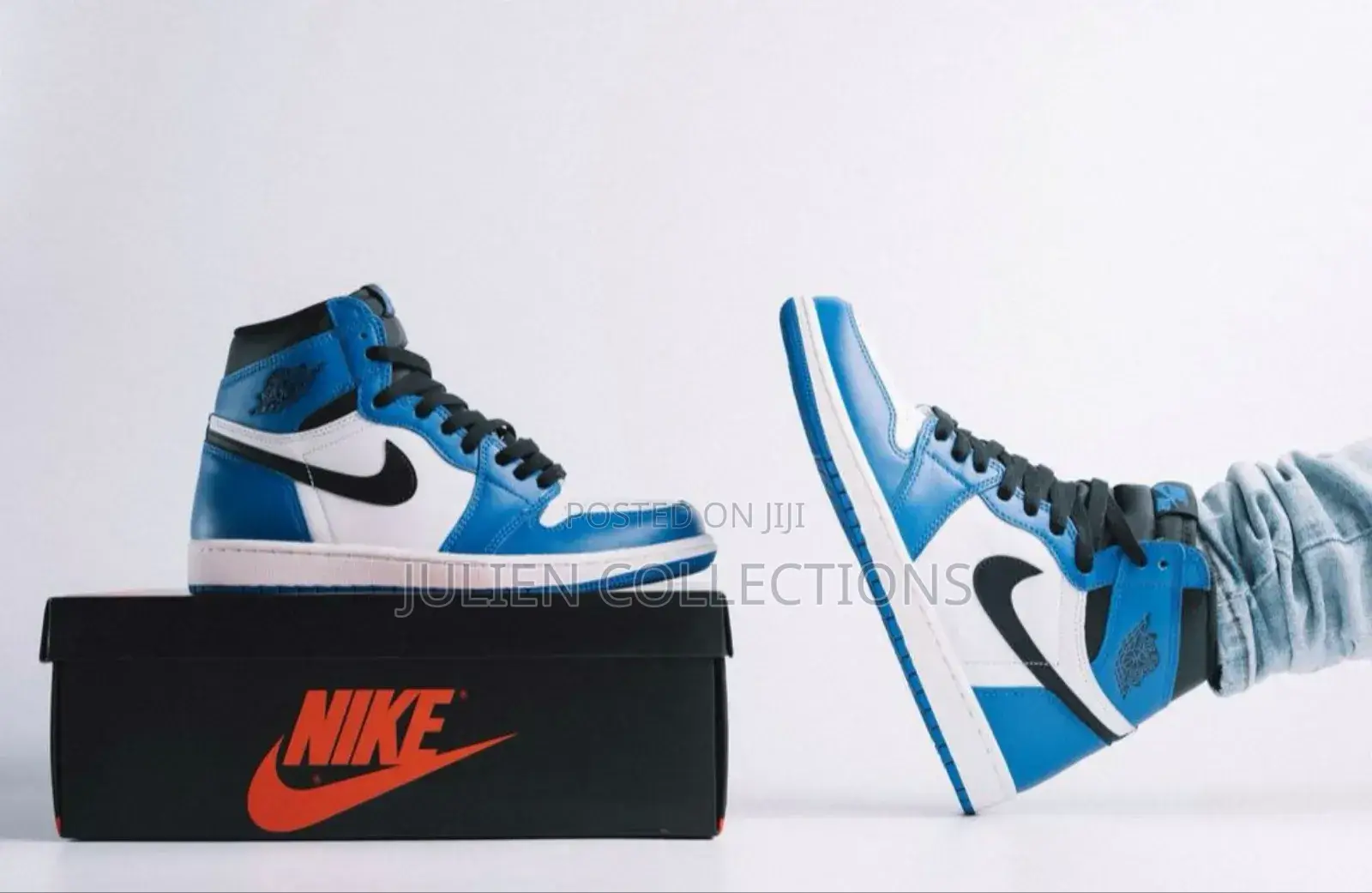 Jordan Retro 1 Blue White and Black