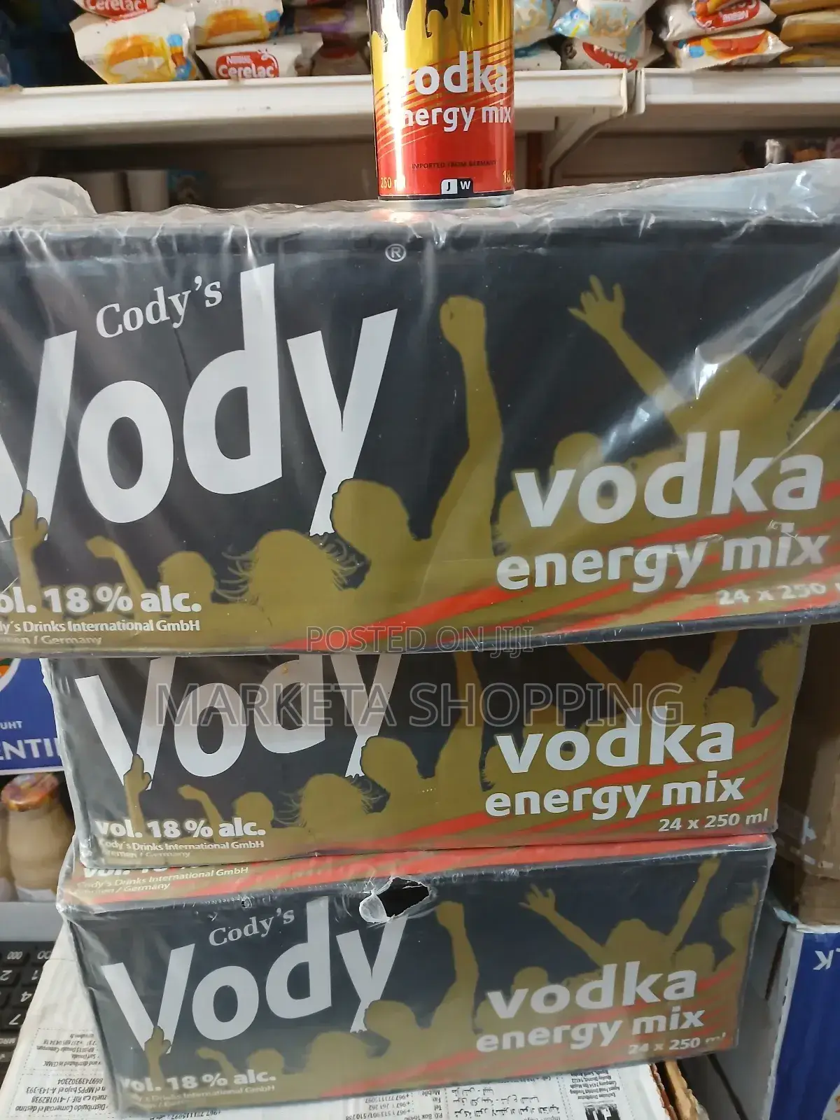 Vody Vodka Energy Mix 250mlx24