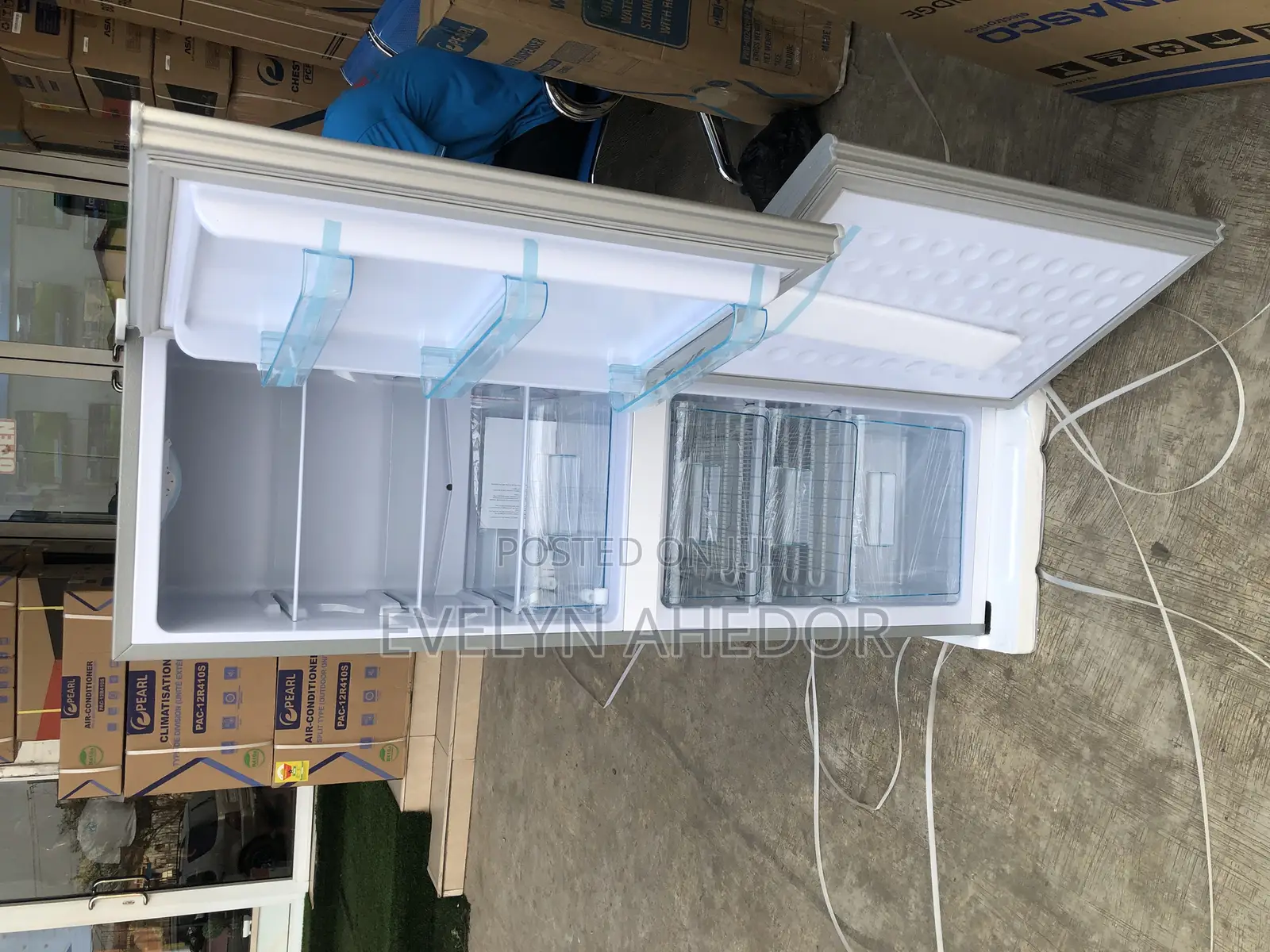 Very Specious Nasco Double Door Fridge 158 Liters Available