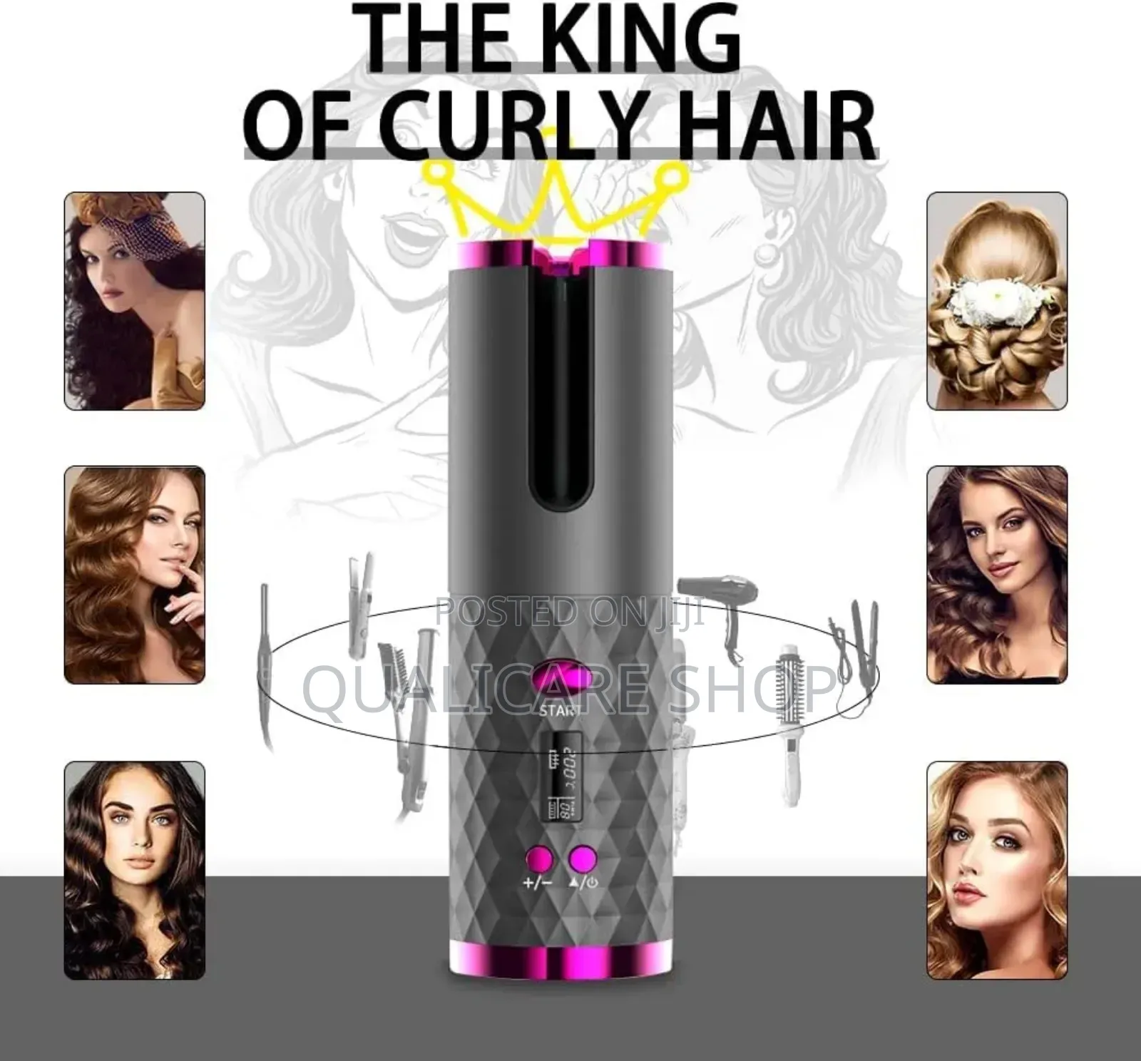 Hair Curler (Automatic Rechargeable)