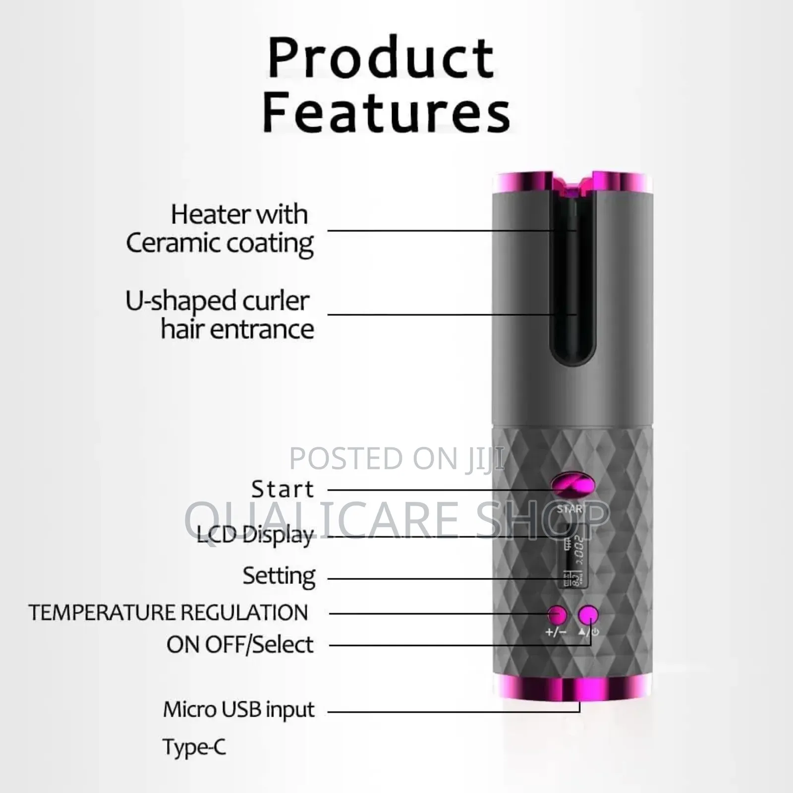 Hair Curler (Automatic Rechargeable)