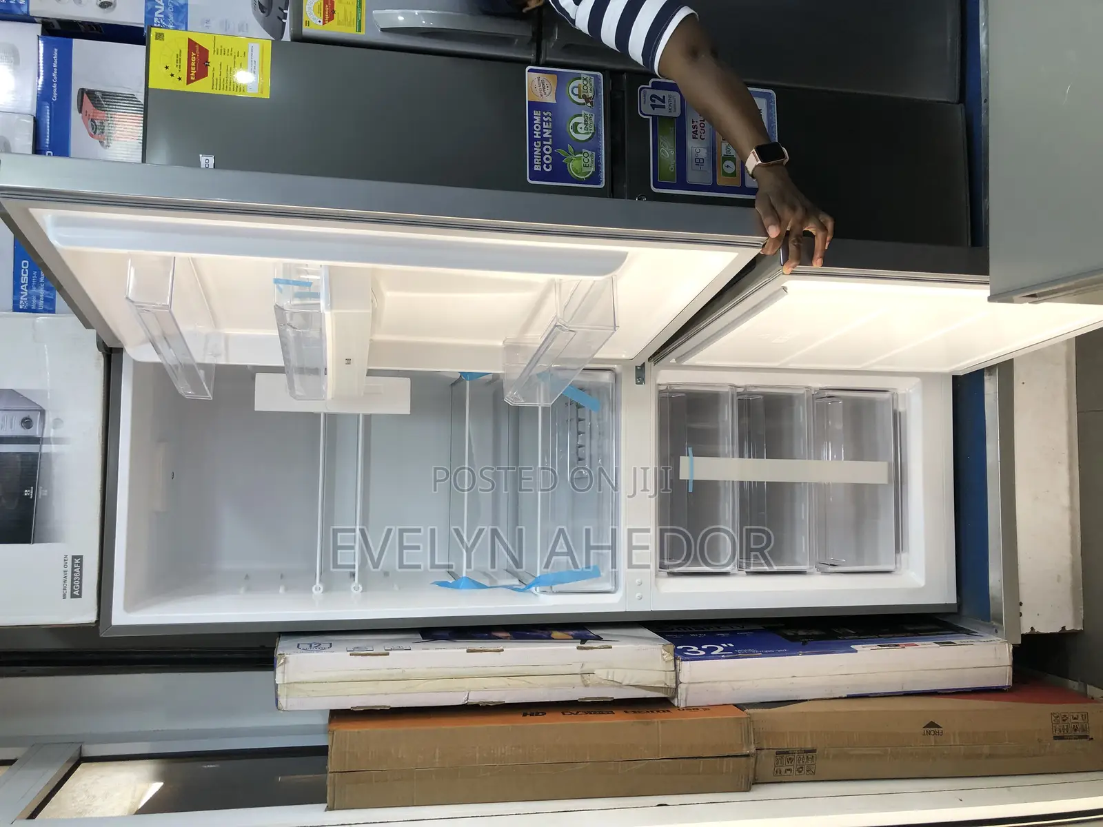 Nasco Double Door With Dispenser 309 Liters Available as See