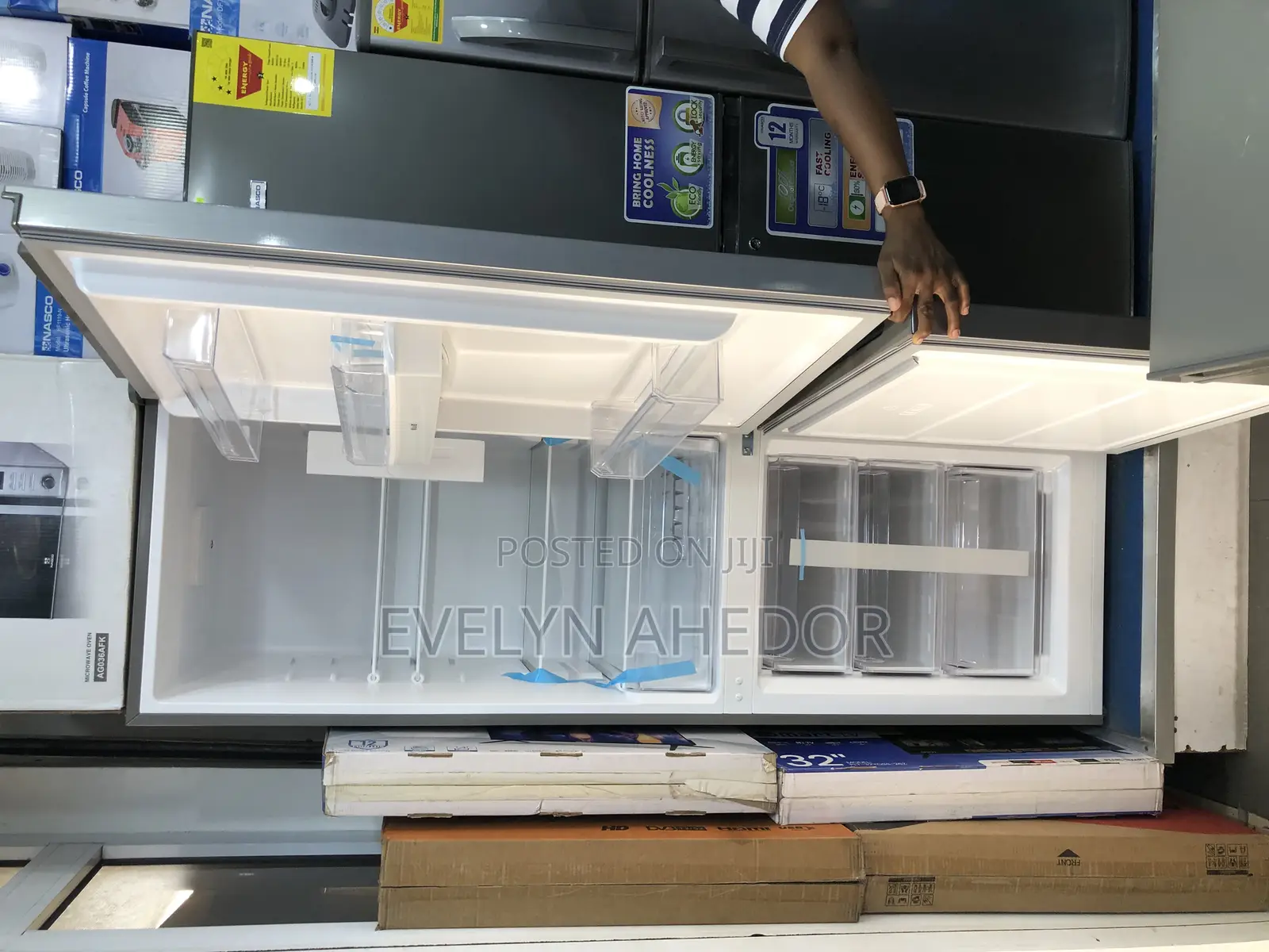 Nasco Double Door With Dispenser 309 Liters Available as See