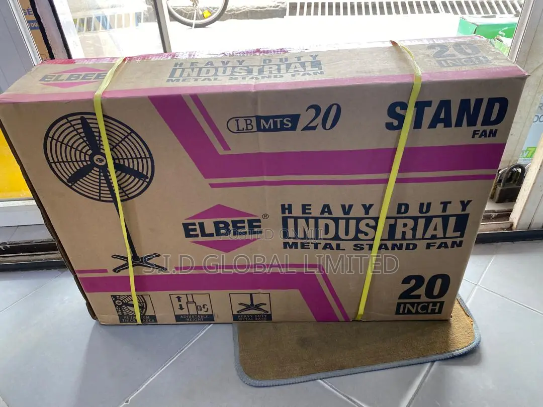 Elbee 20" Stand Fan Big on Cooling, Big on Style
