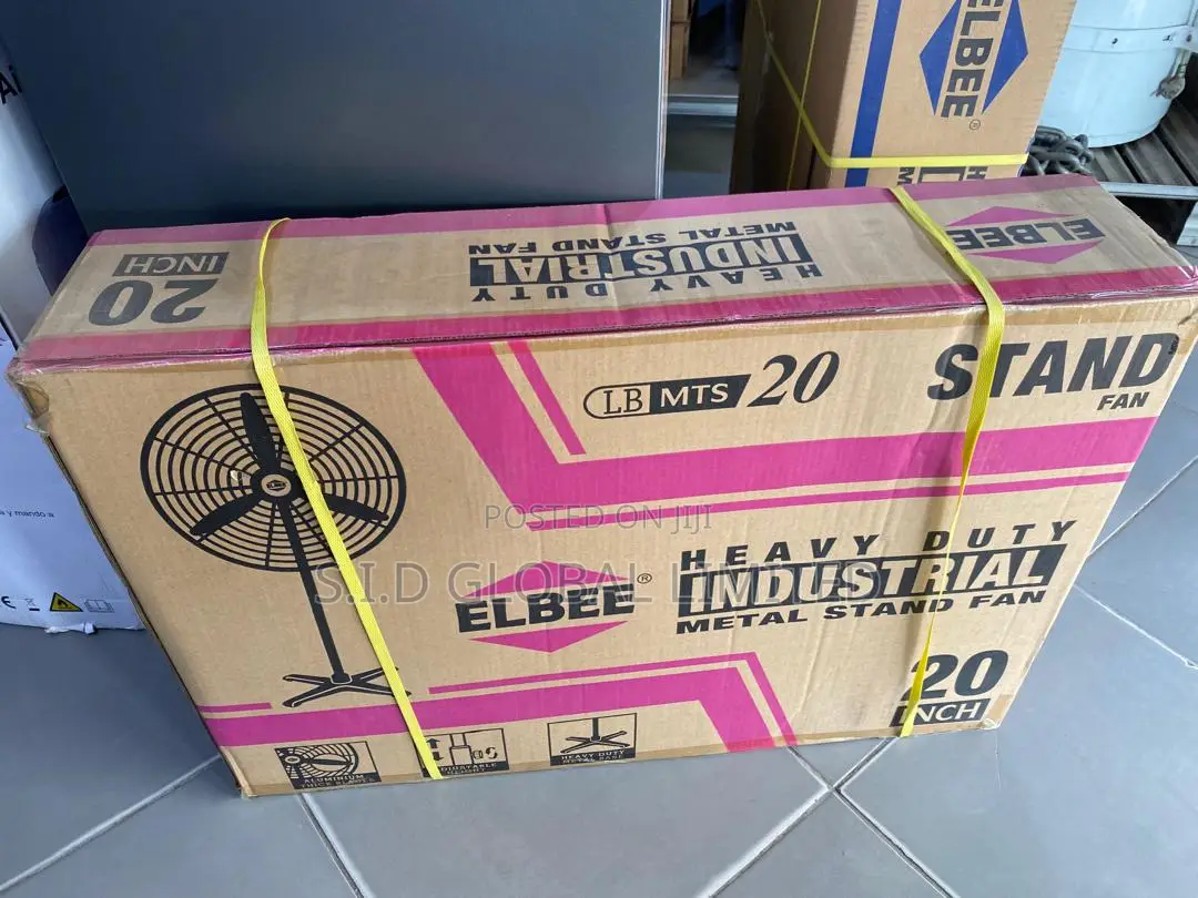 Elbee 20" Stand Fan Experience the Power of Big Air Flow