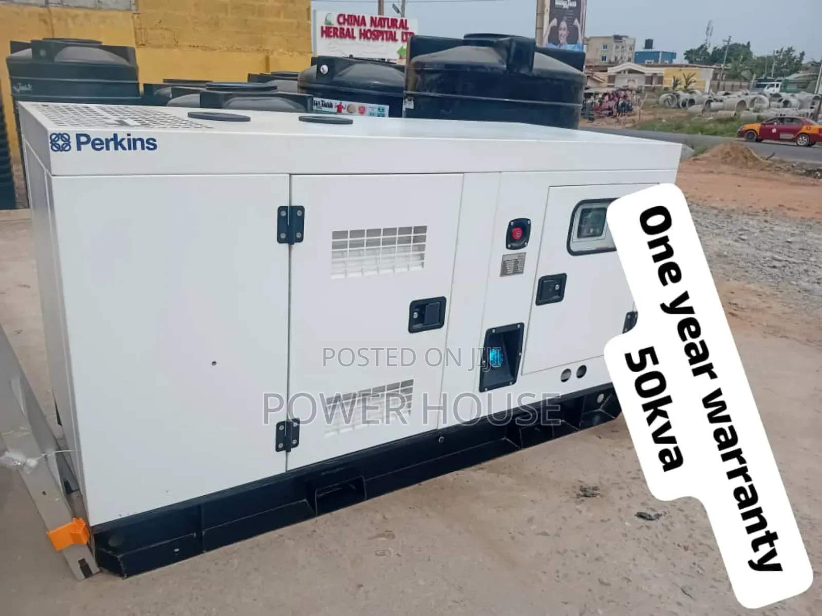 Serviceable 50kva Perkins Silent 45000watts Diesel Generator