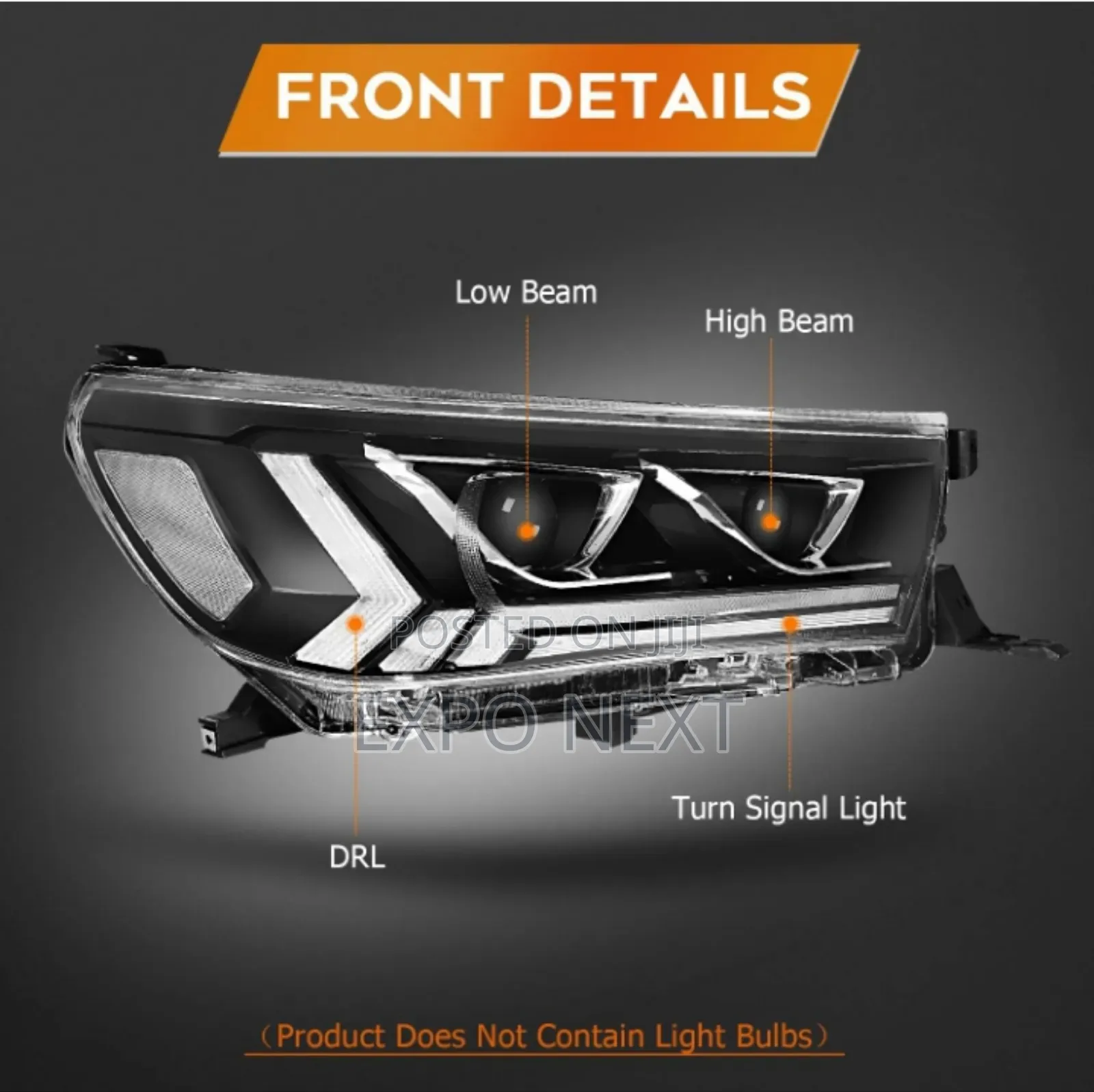 Led Projector Headlight Assembly For Toyota Hilux 2015-2020