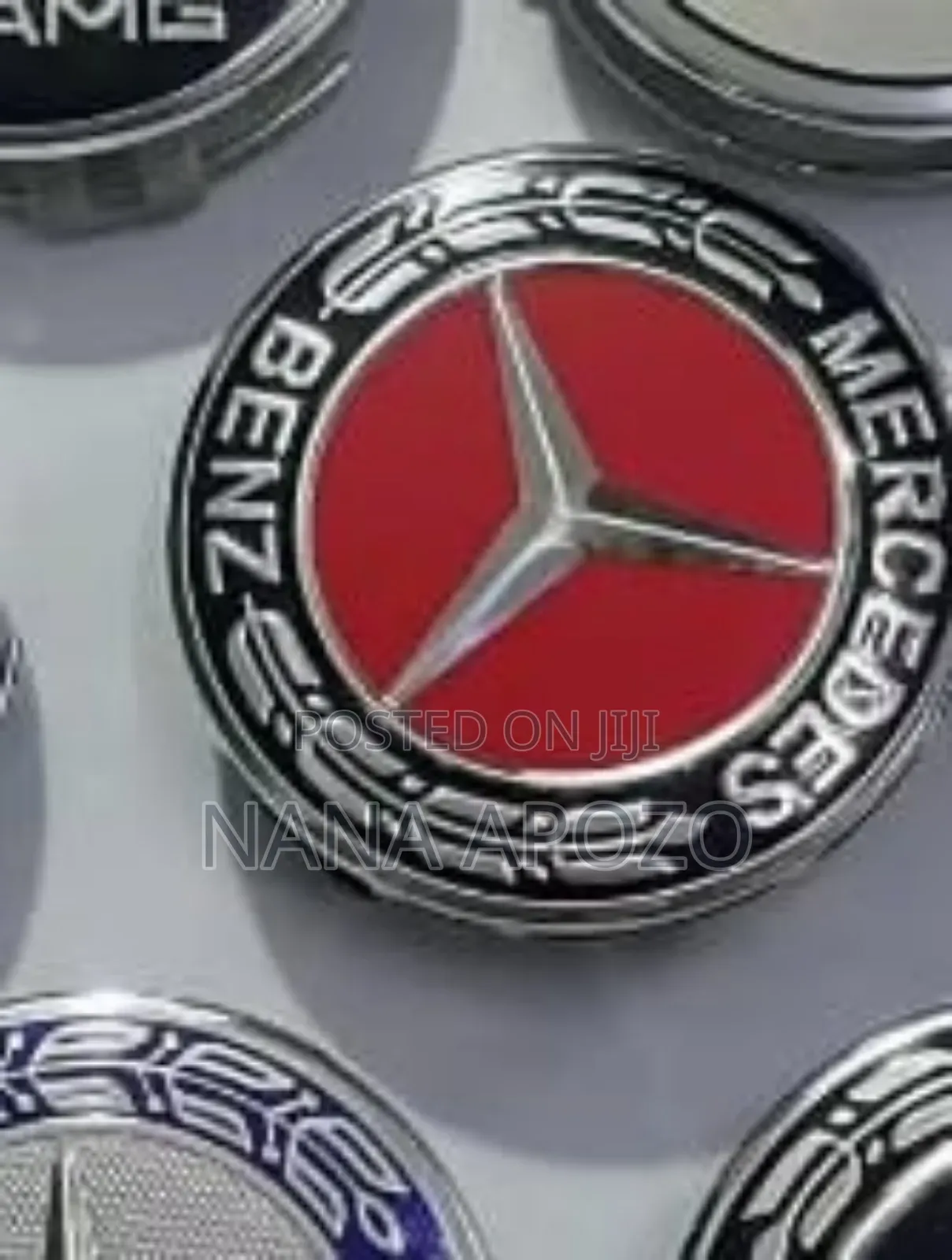 Red Benz Wheel Cups Available
