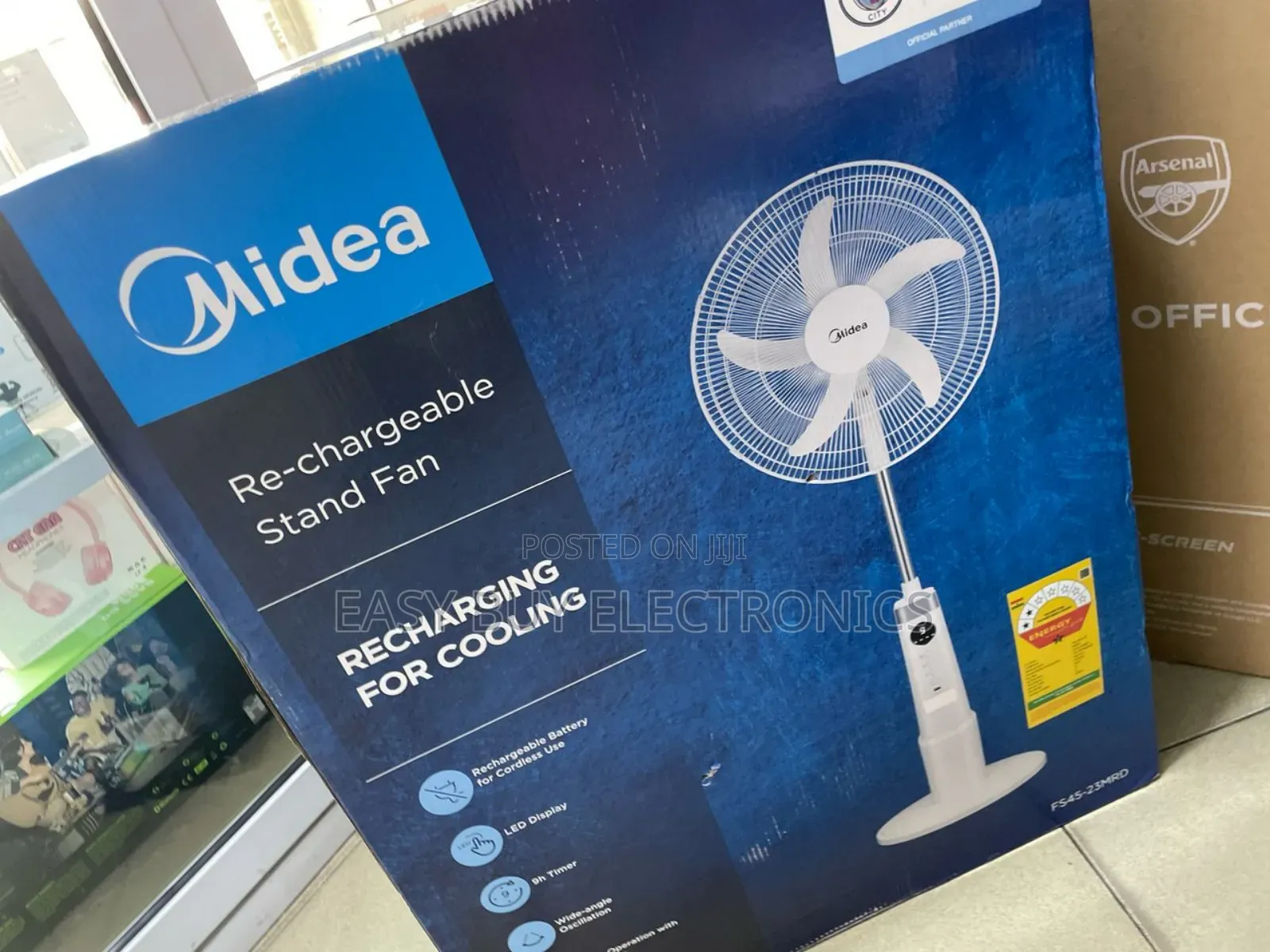 Advanced Rechargeable Midea Standing Fan