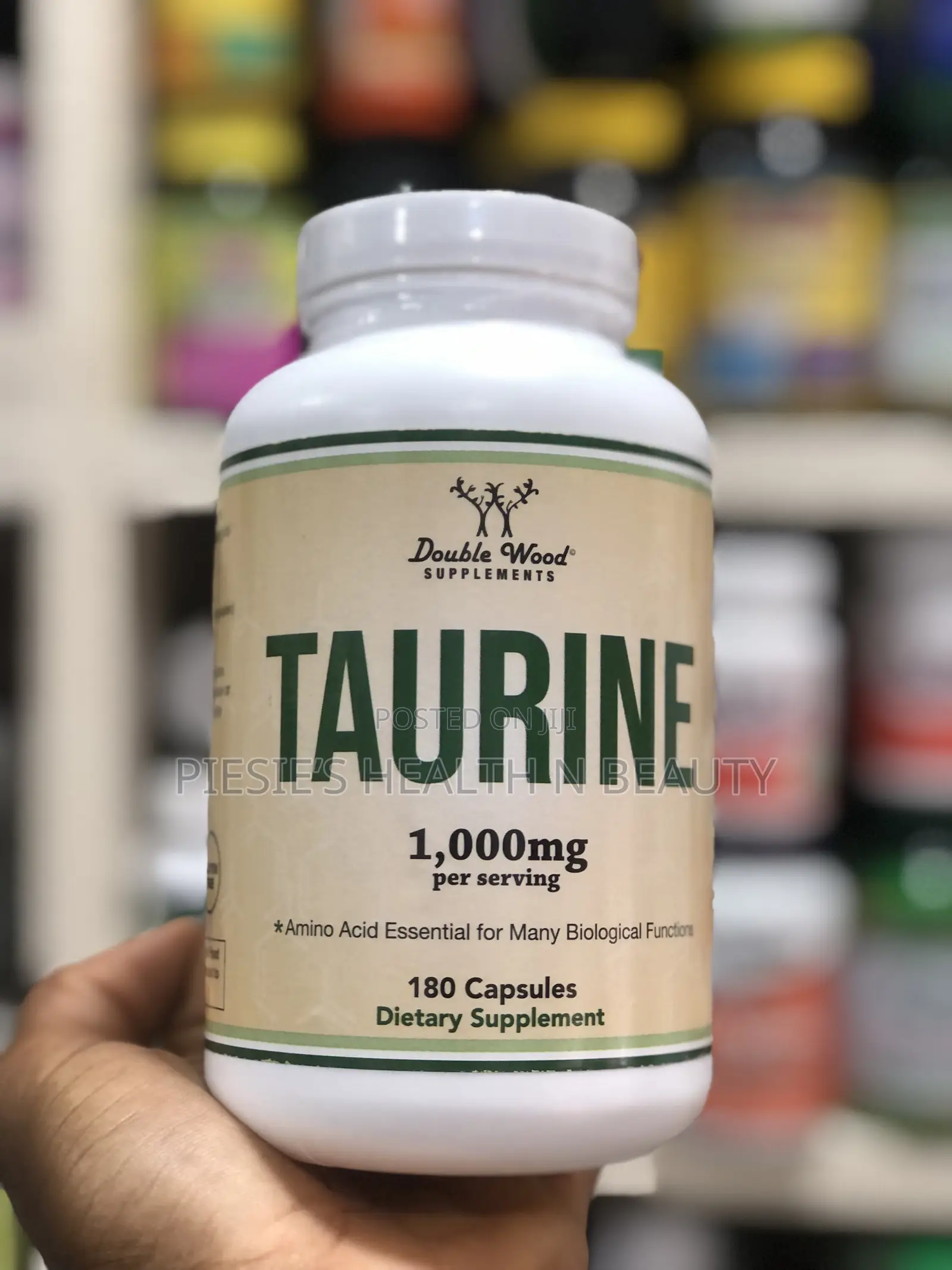 Double Wood - L-Taurine - 180 X 1000 Mg Capsules