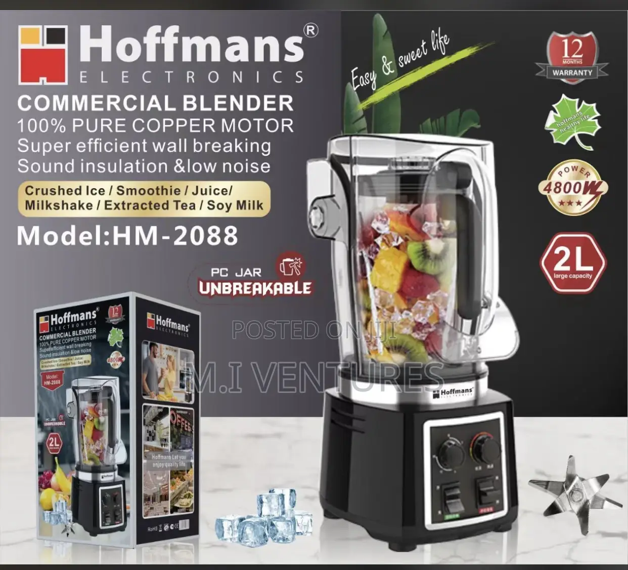 Hoffmans 2l Sound Insulation Blender