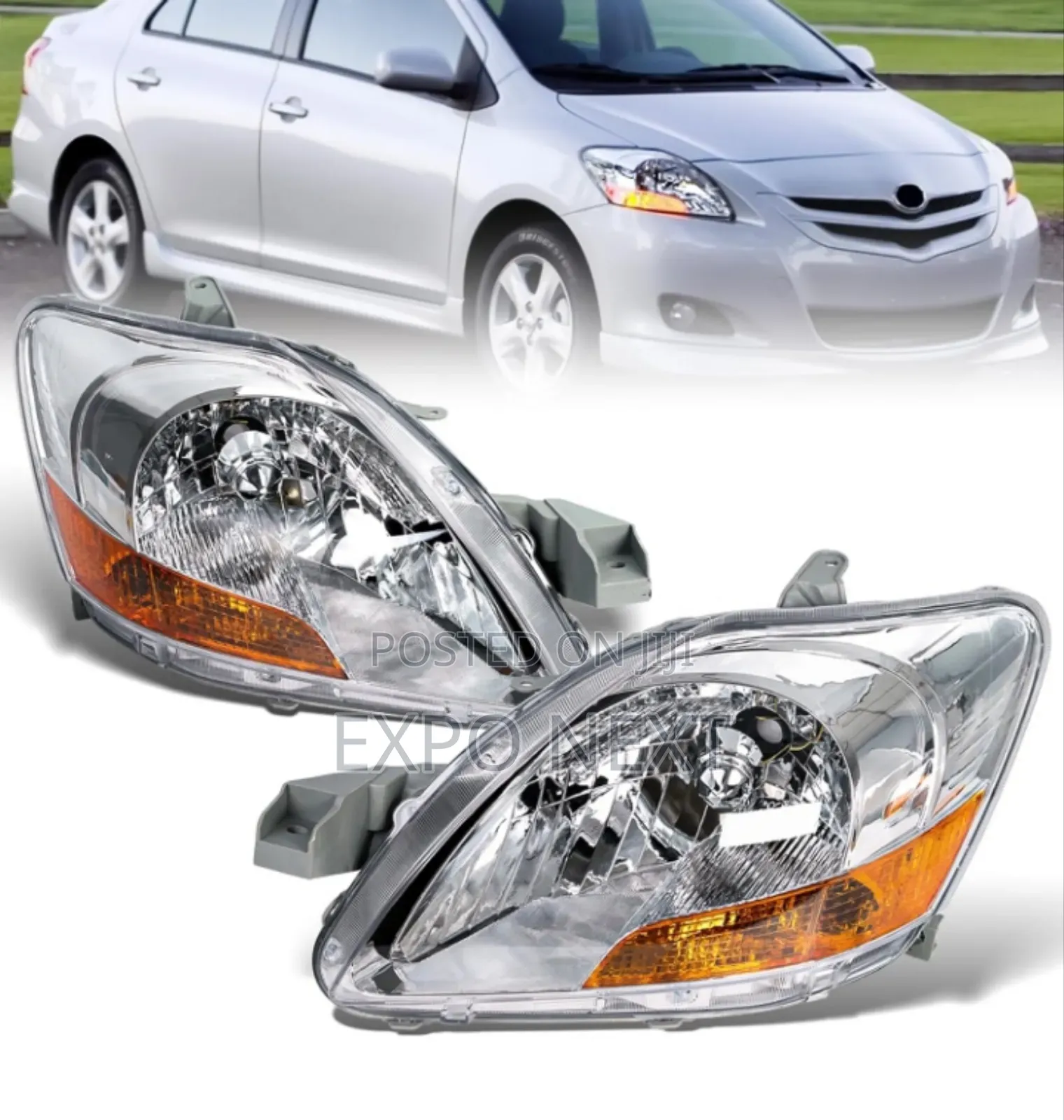 Headlight Compatible for Toyota Yaris Sedan 2006-2011