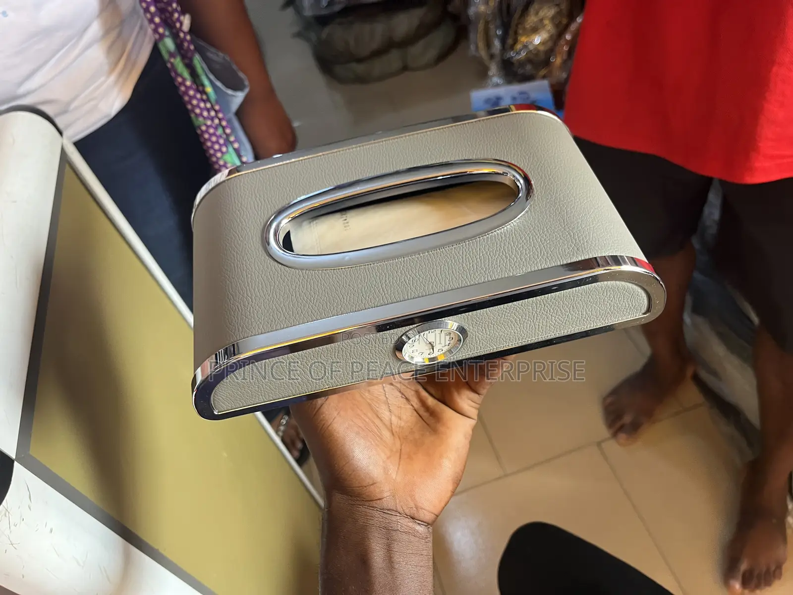 Dashboard Tissue Case Container Ash