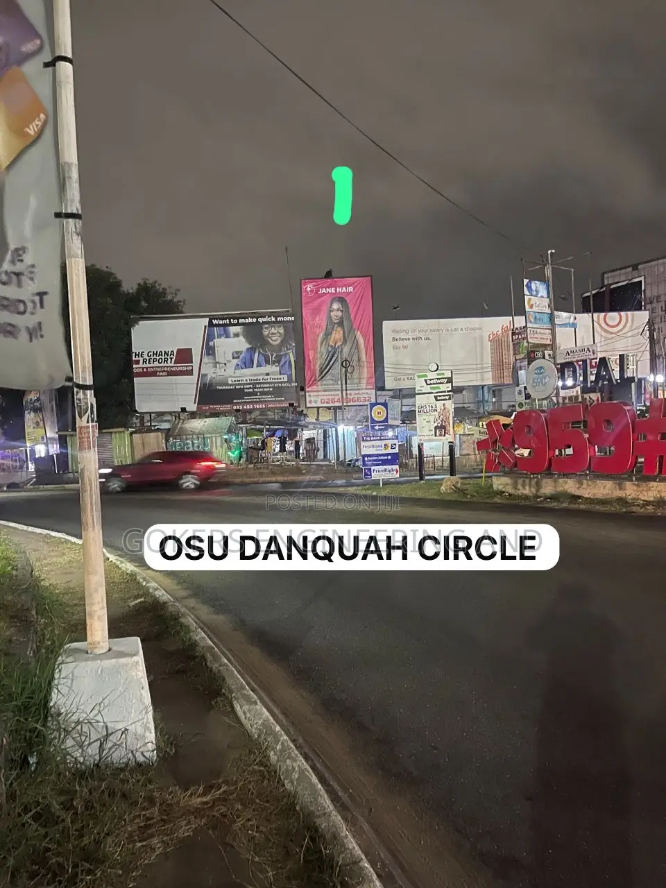 Osu Danquah Circle Billboard 8 X 4 Meters for Rent