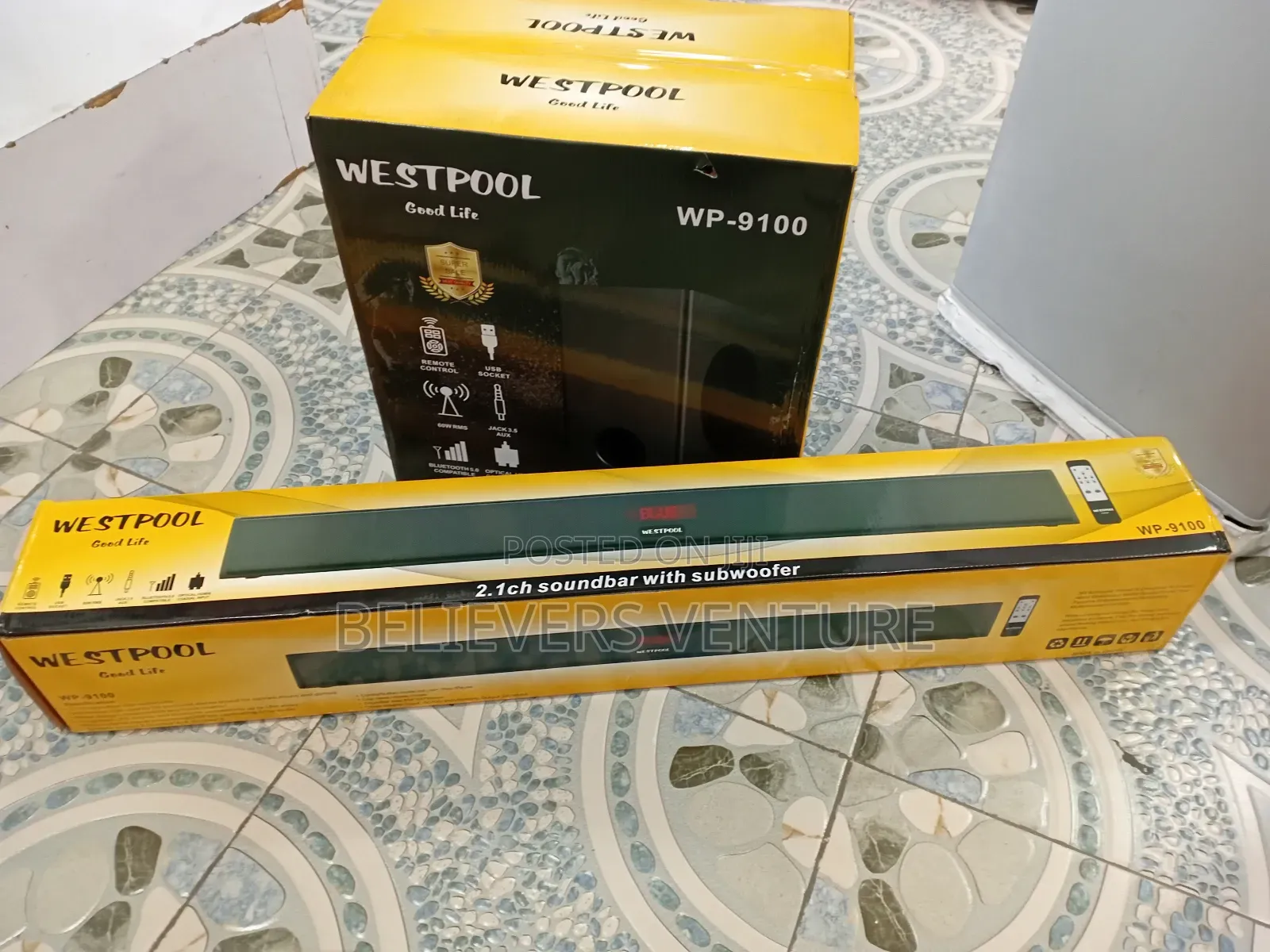Massive Sounds Westpool Woofer Plus Sound Bar Westpool