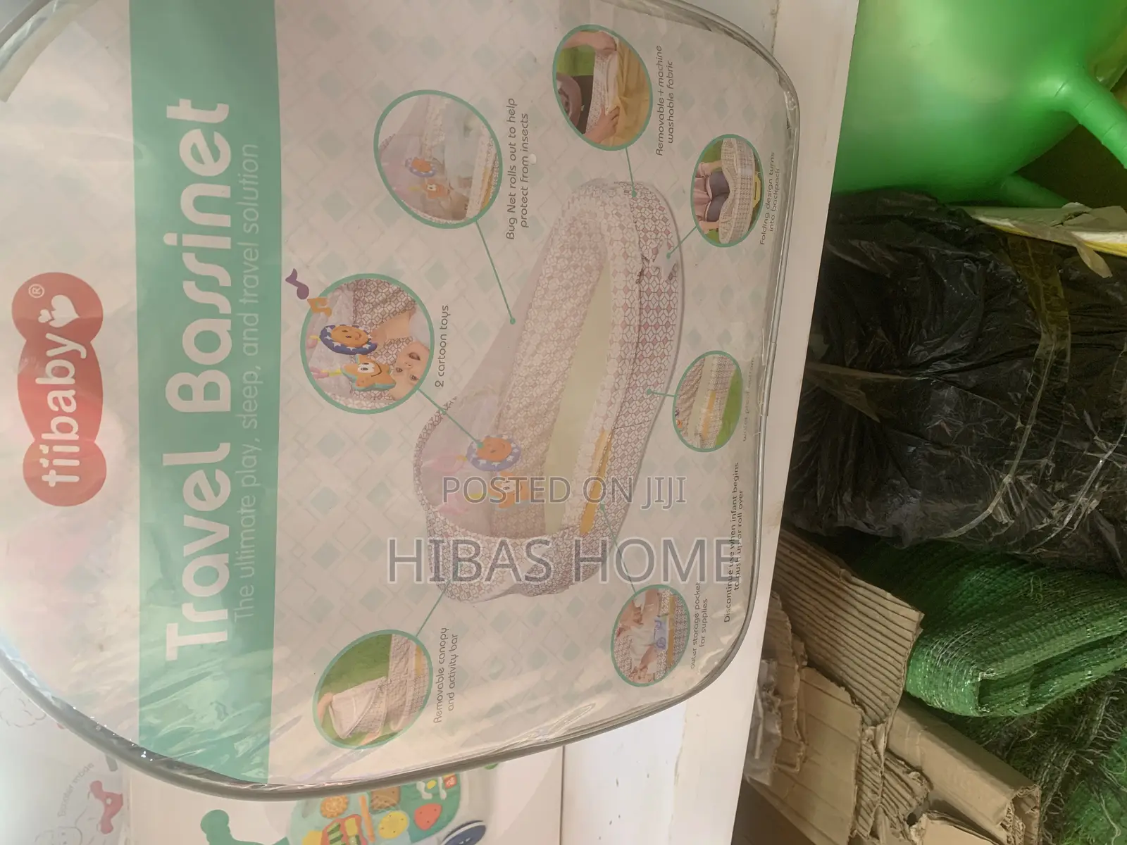 Tiibaby Baby Travel Bassinet With Music, Co Sleeper Baby Bed