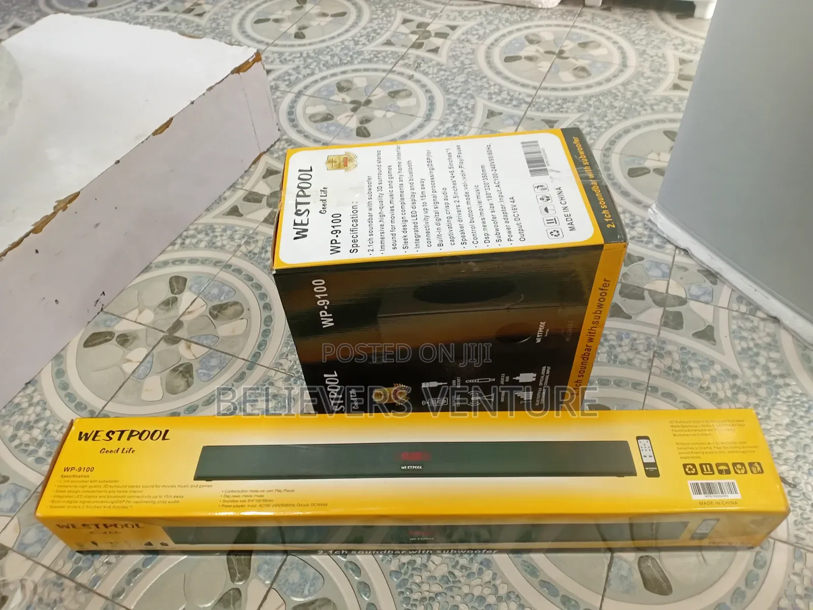 Wp-9100 Westpool Sound Bar + Woofer Bluetooth 5.0