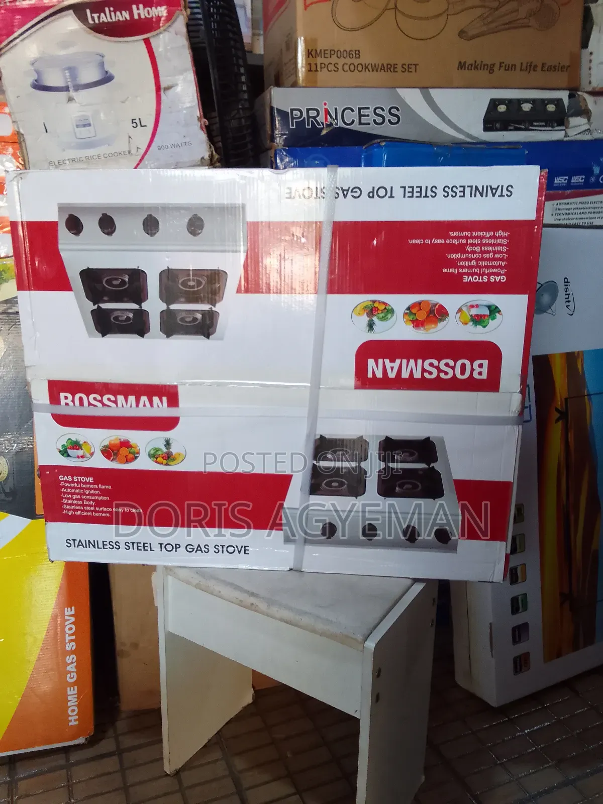 Bossman Stainless Steel Top Gas Stove