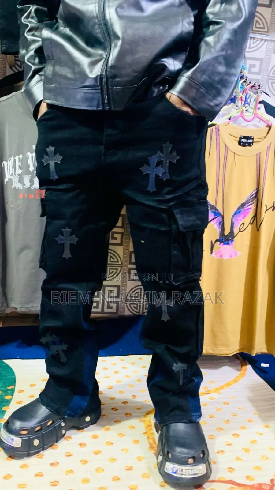 High Quality Chrome Heart N Givenchy Baggy Jeans Available