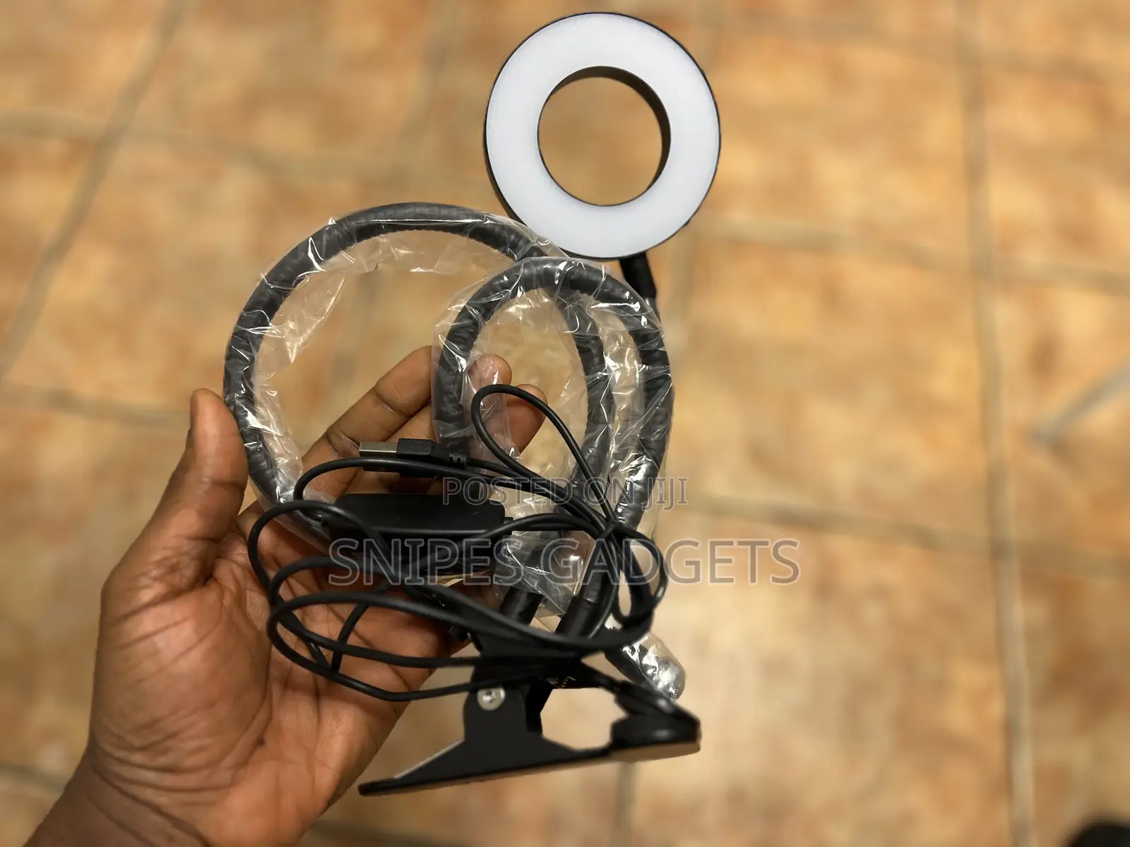 Portable Usb Selfie Ring Light Mobile Phone Holder