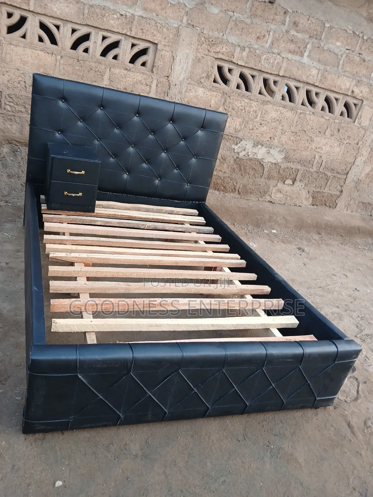 Black Bed Frame With Drawer