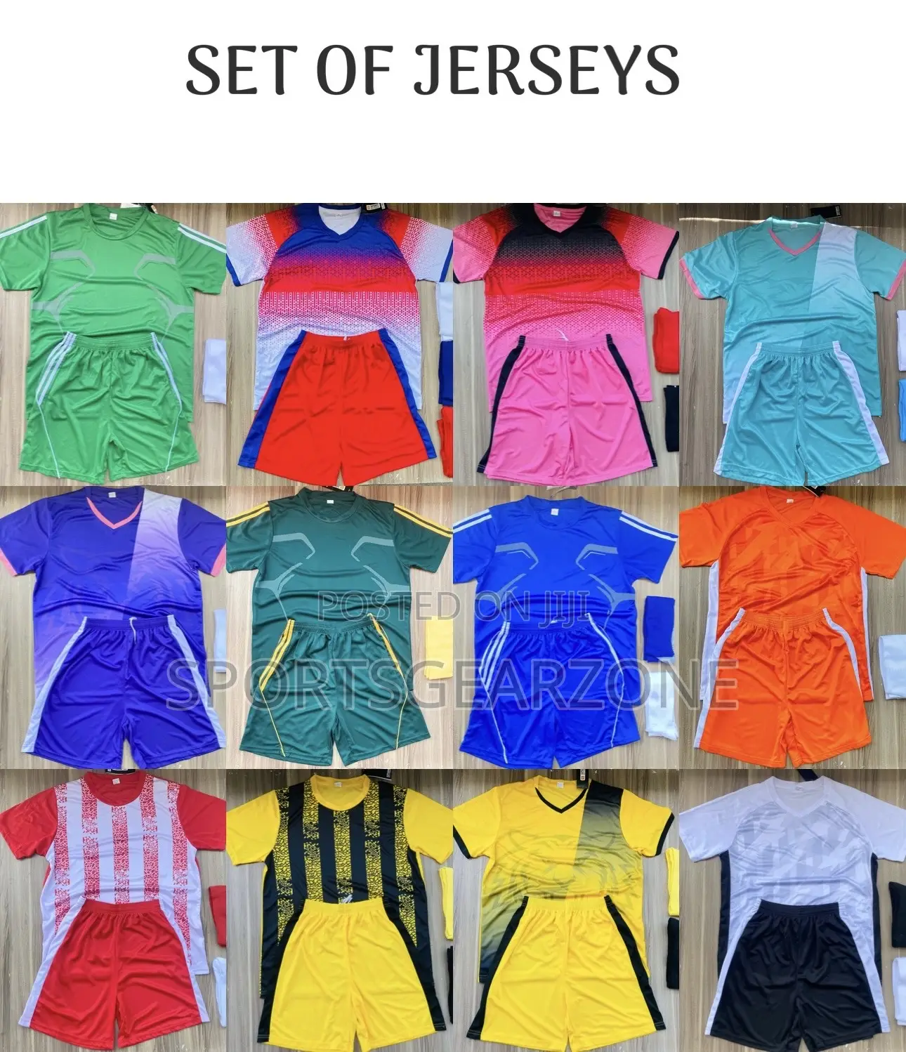 Set of Football Jerseys