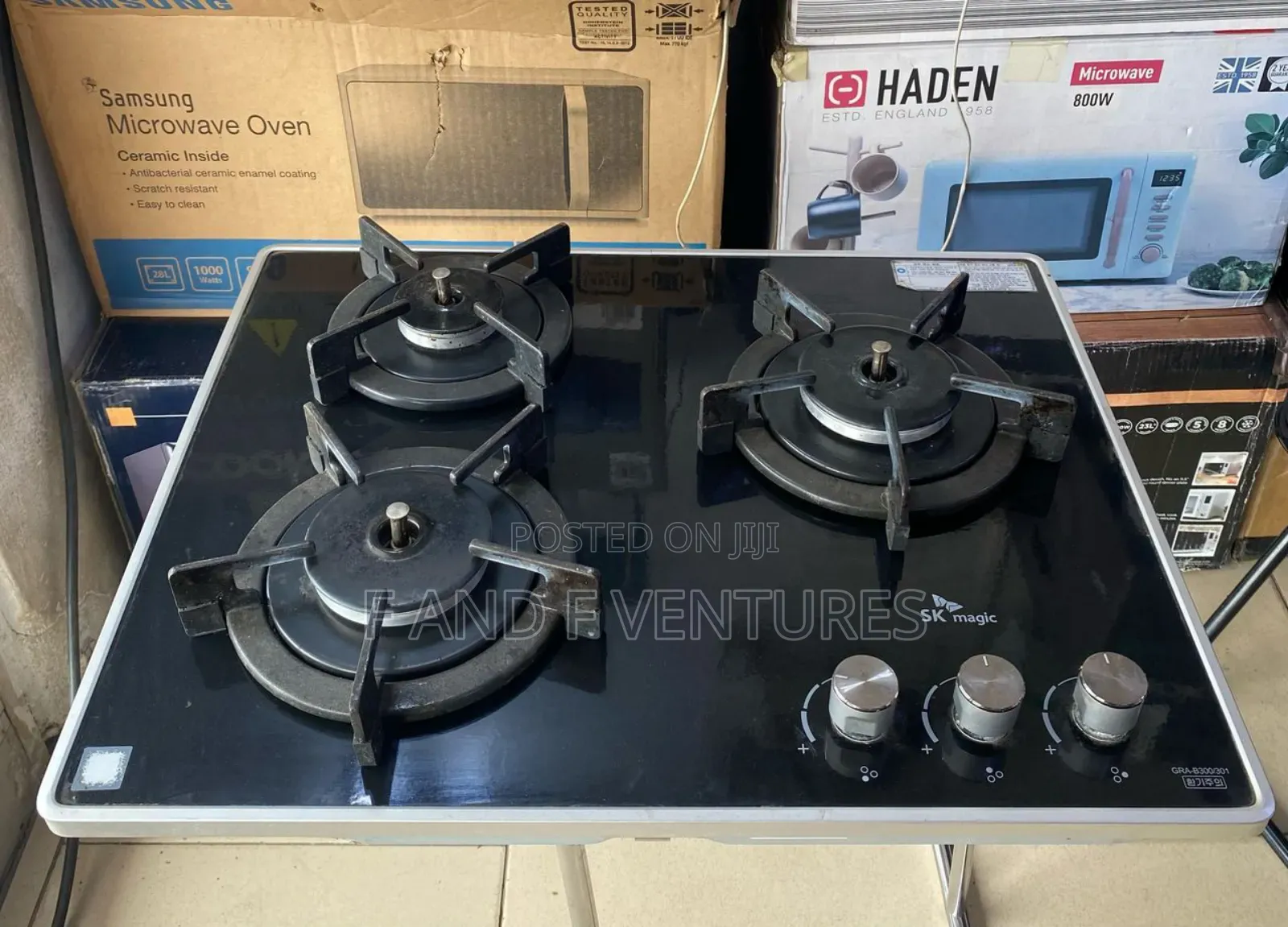 S K Magic Glass Top Burner