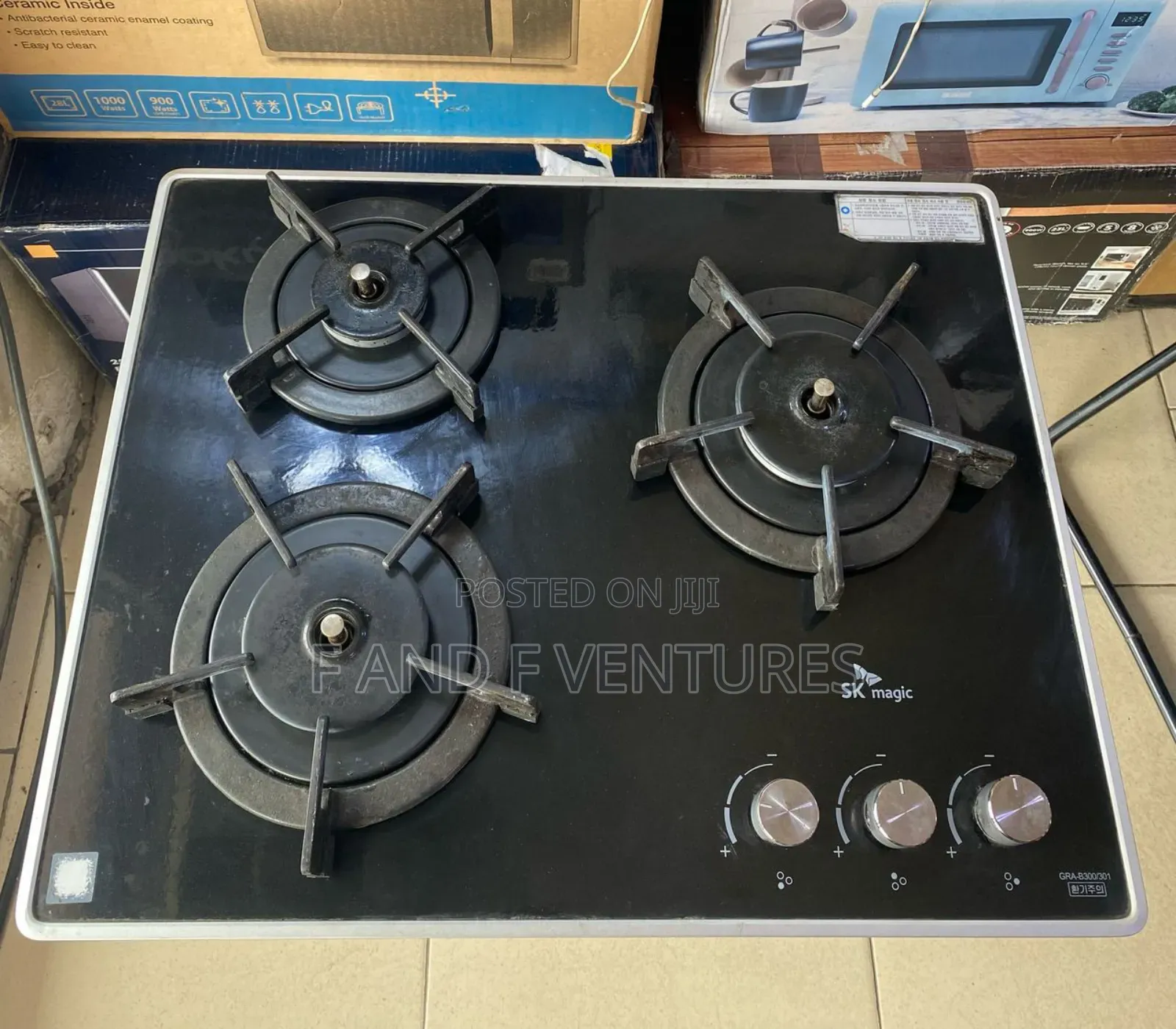 S K Magic Glass Top Burner