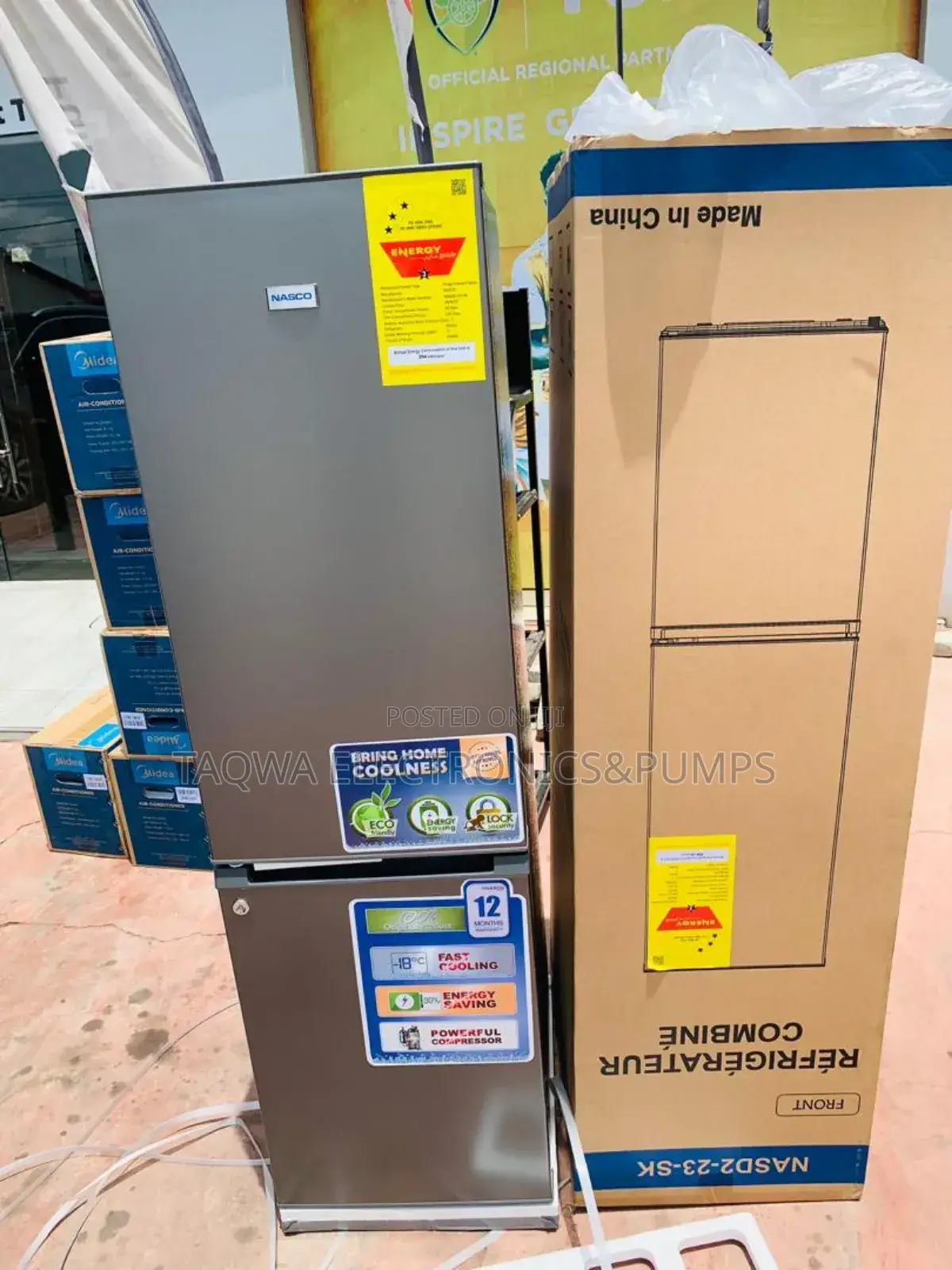 Nasco 170l Bottom Fridge