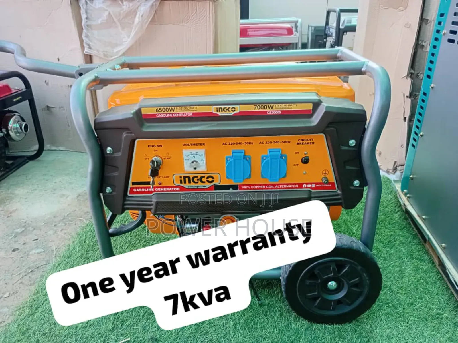 Grounded 7kva 7000watts Ingco Petrol Generator 7kva Ingco
