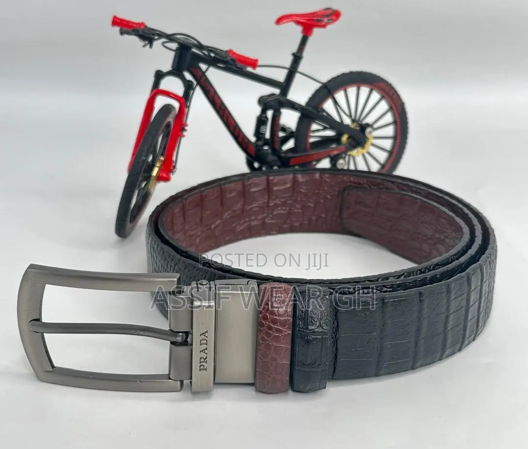 Genuine Prada Leather Belt