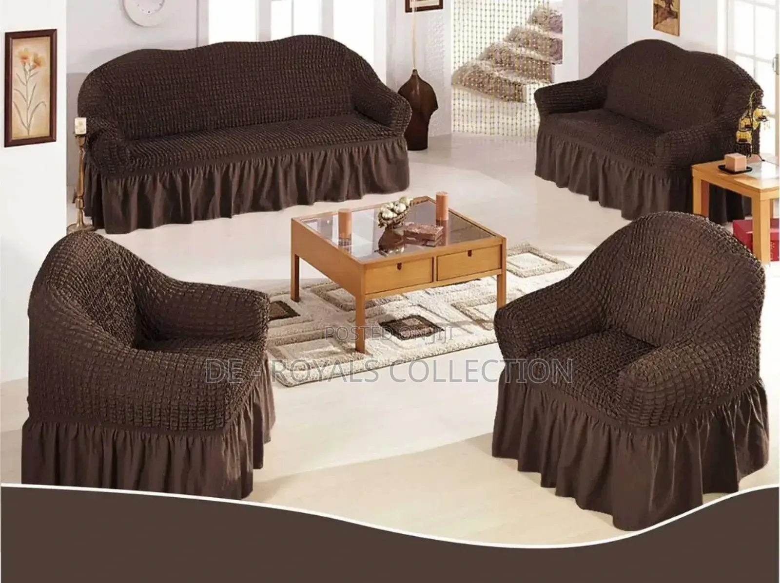 Custom Look 4in1 Sofa Cover Skirt