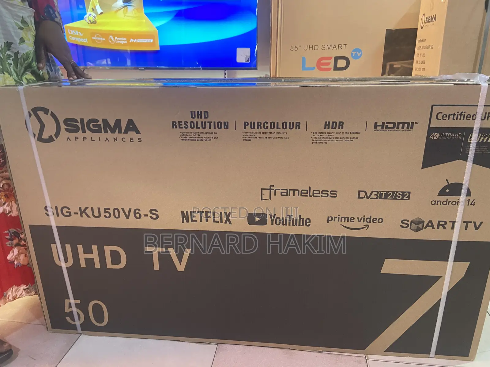 Sigma 50” Smart Tv Digital Satellite Tv