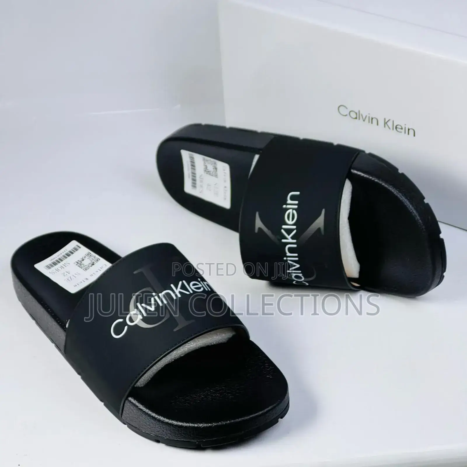 Calvin Klein Slide Black and White