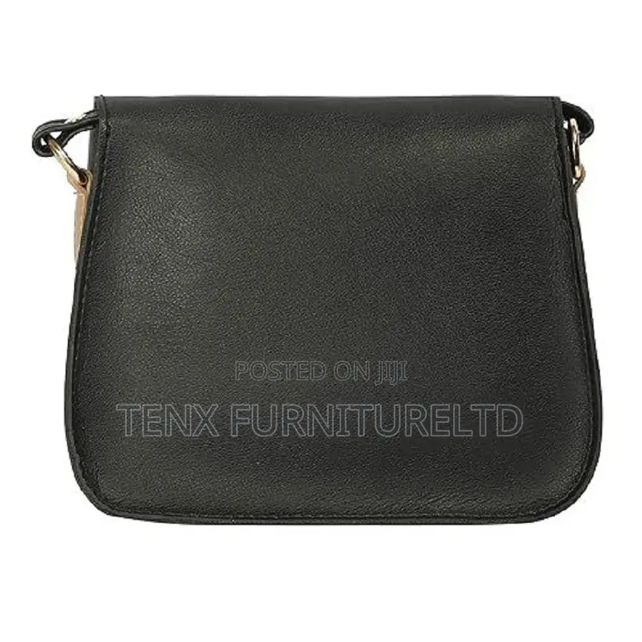 Ladies Black Handbag ( Closure Strap)