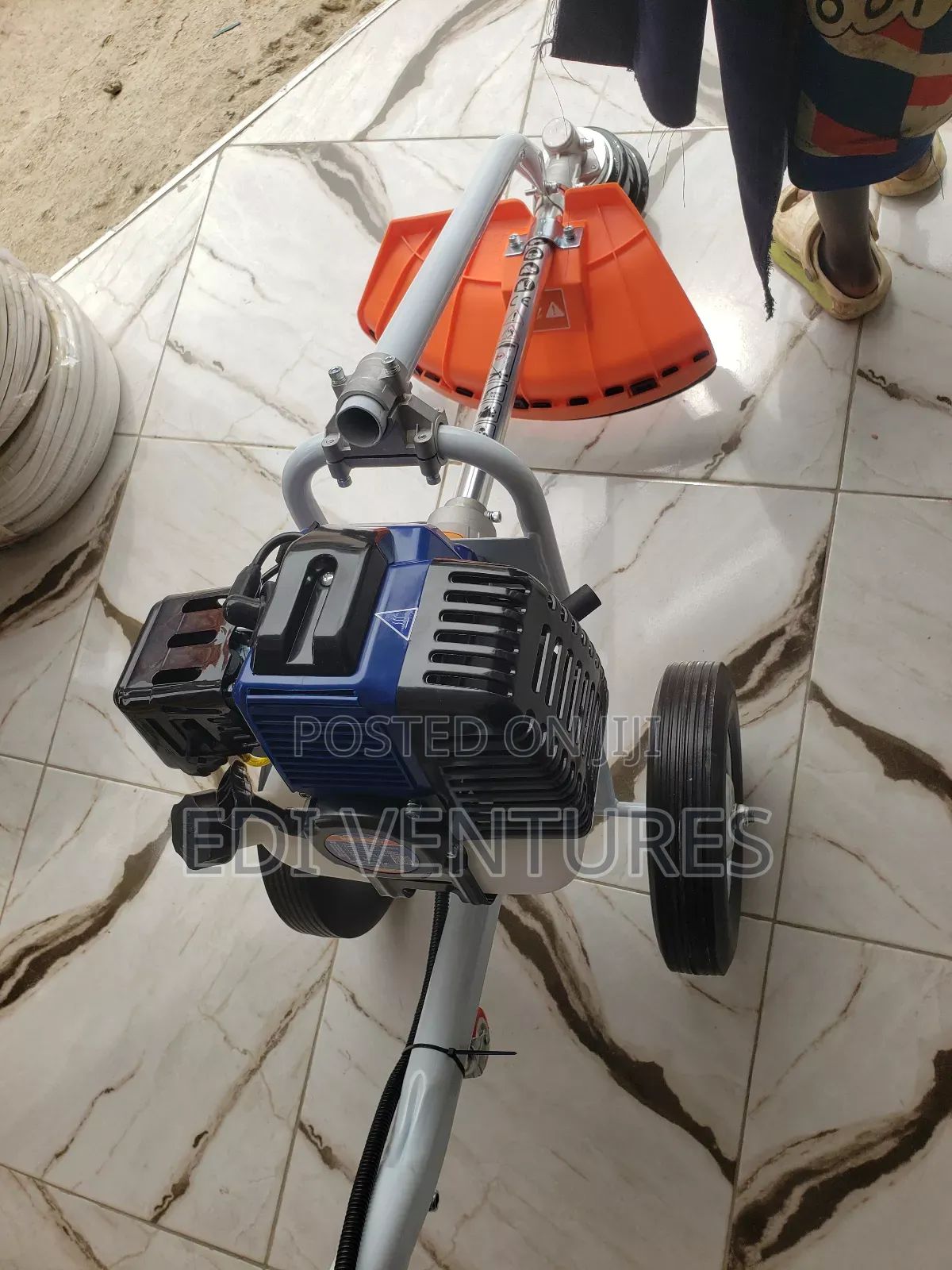 Wadfow Hand Push Gasoline Grass Trimmer Bush Cutter