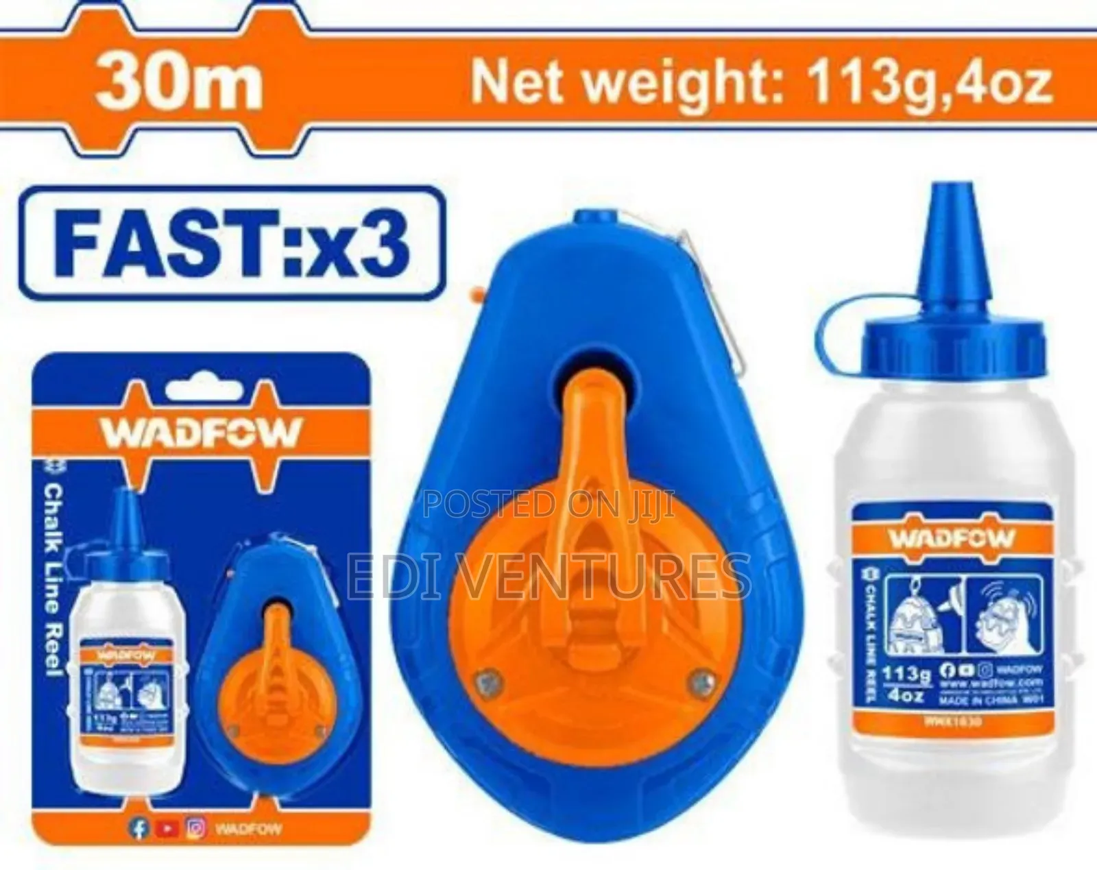Wadfow Chalk Line Reel